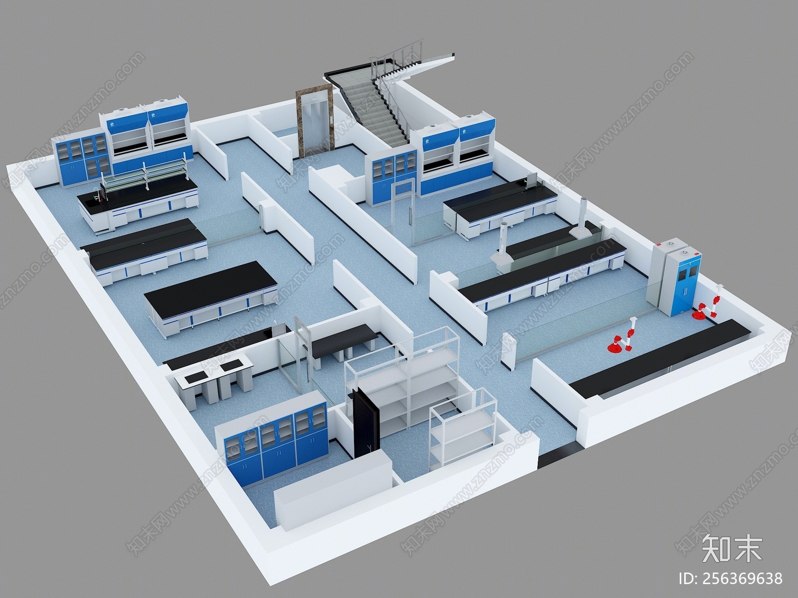 现代实验室3D模型下载【ID:256369638】