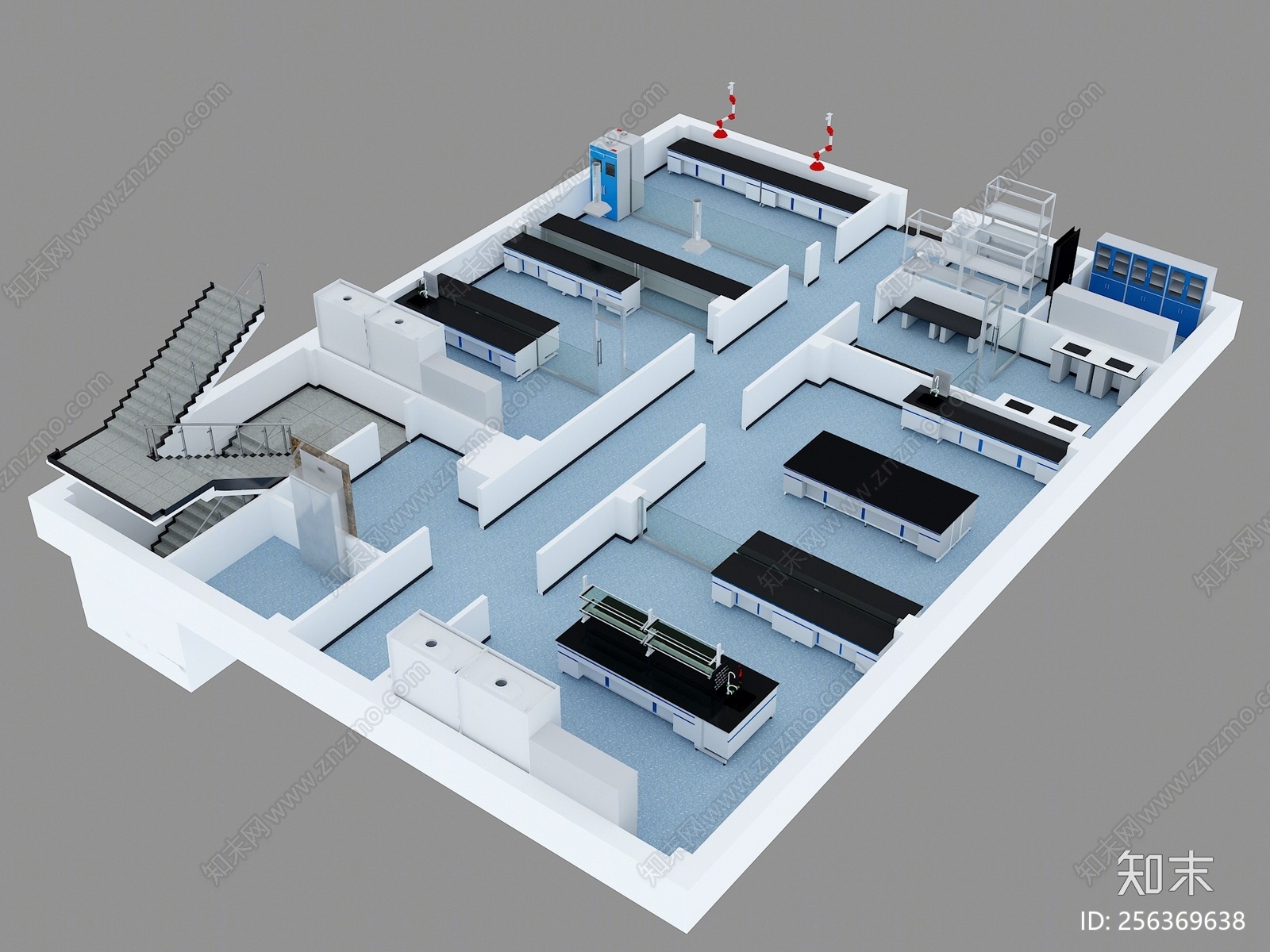 现代实验室3D模型下载【ID:256369638】