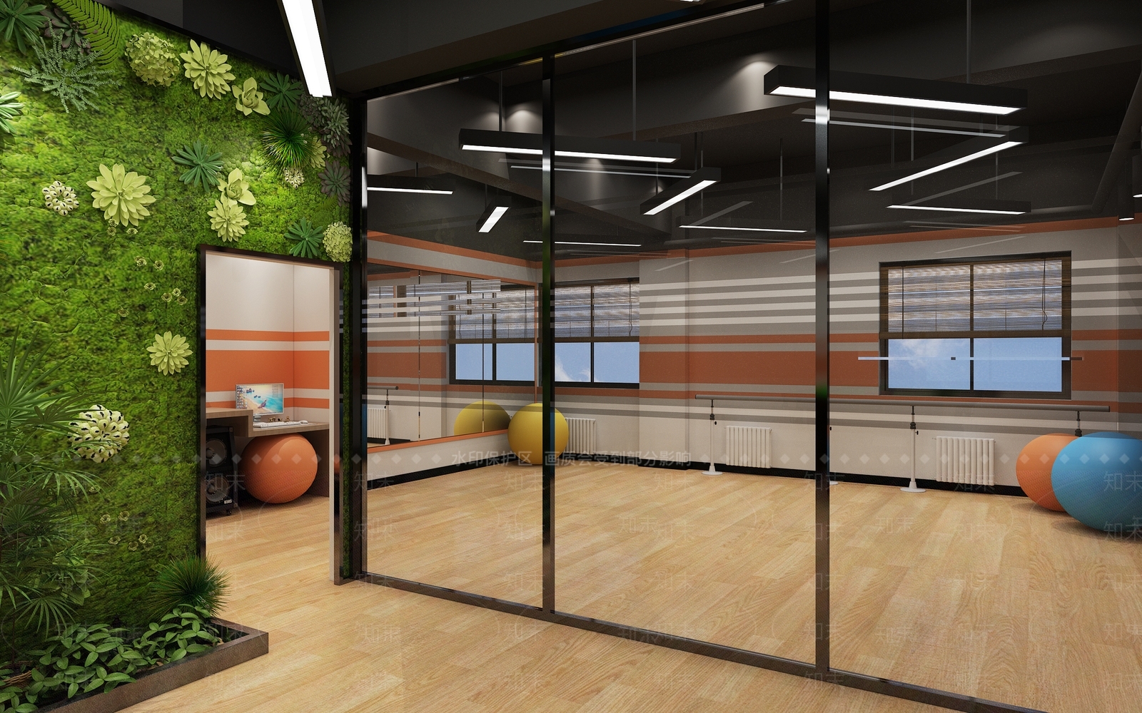 现代室内活动中心3D模型下载【ID:956383688】