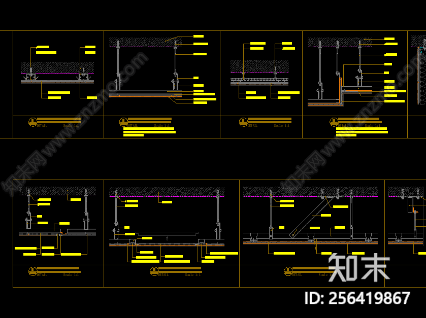 HBA-现代风格施工图下载【ID:256419867】