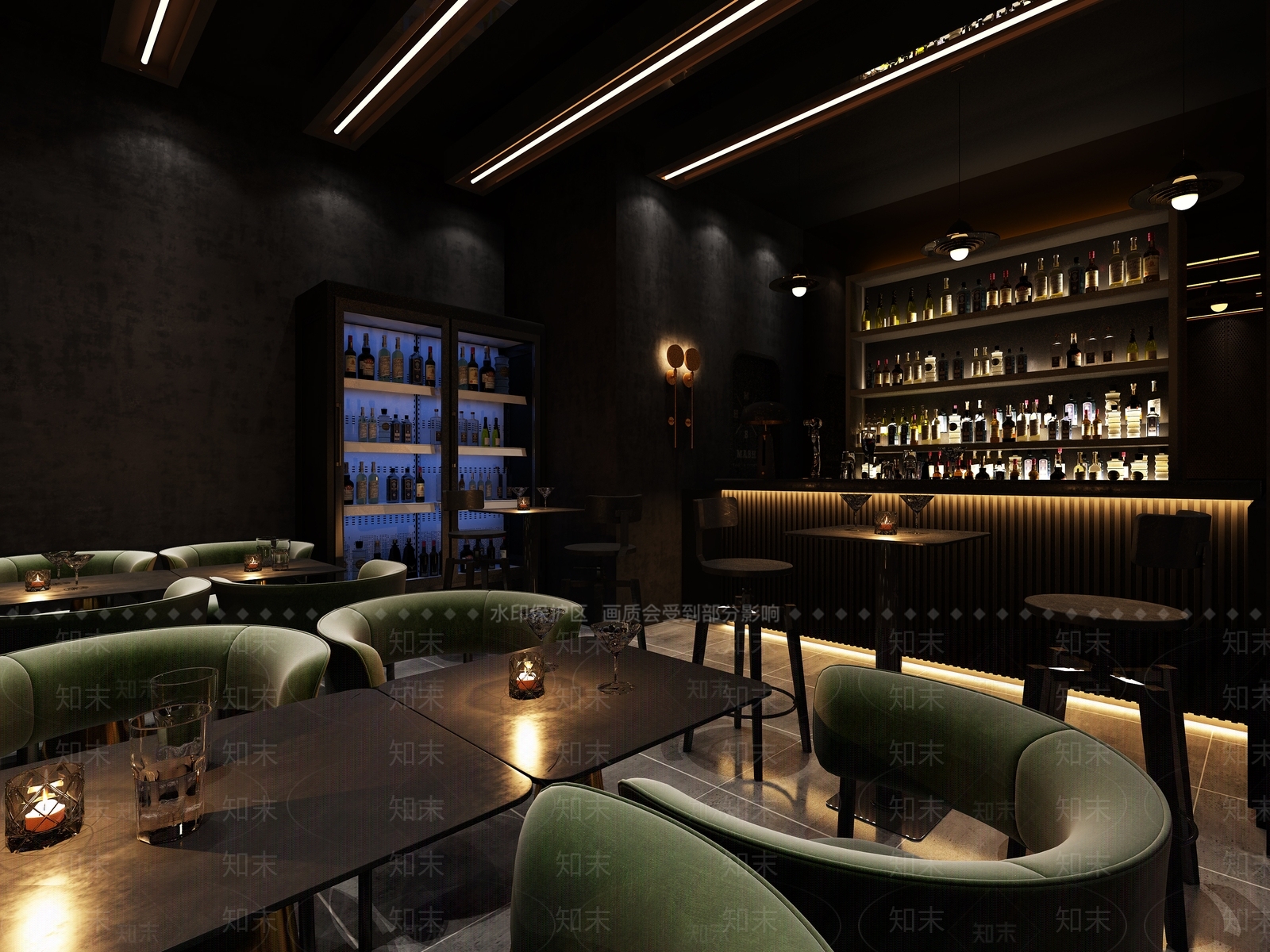 现代清吧酒吧3D模型下载【ID:956448473】