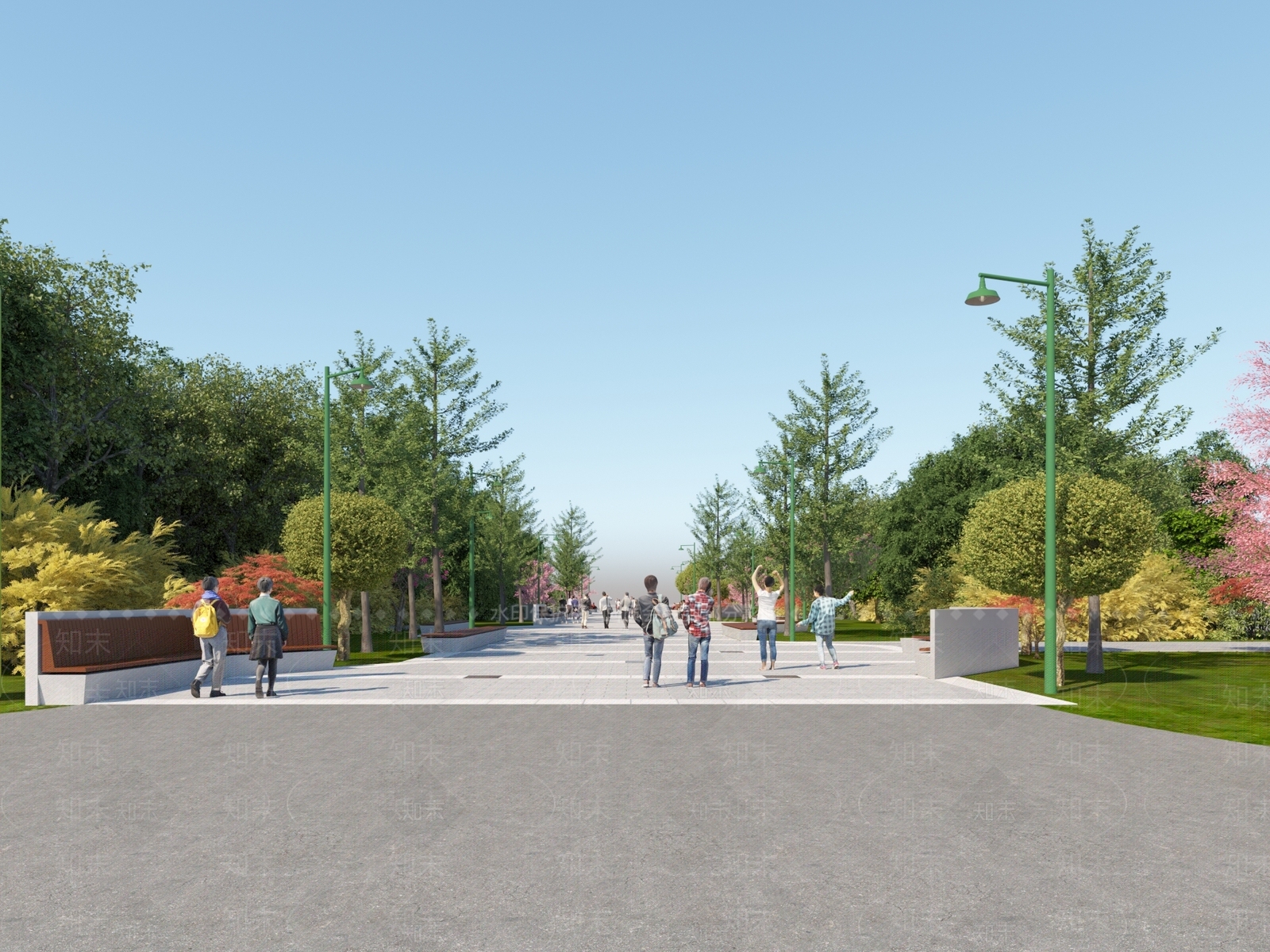 现代道路设施3D模型下载【ID:856478369】