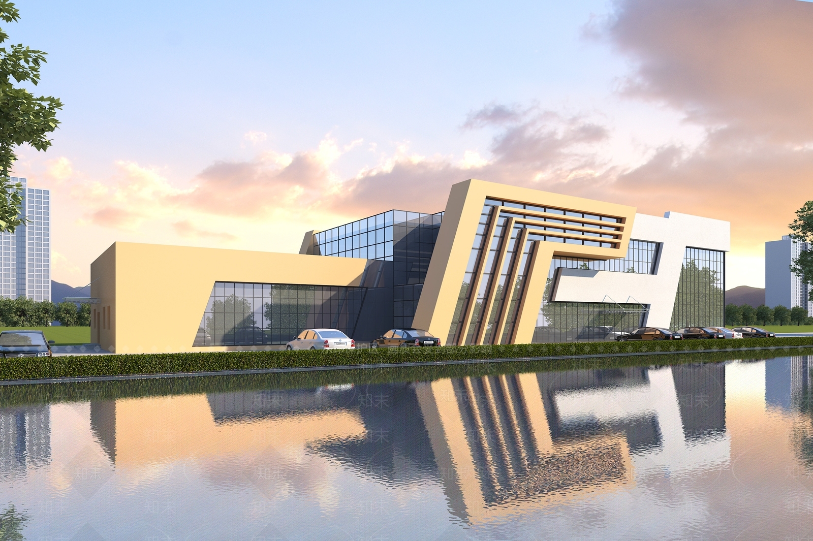 现代食堂3D模型下载【ID:456527984】