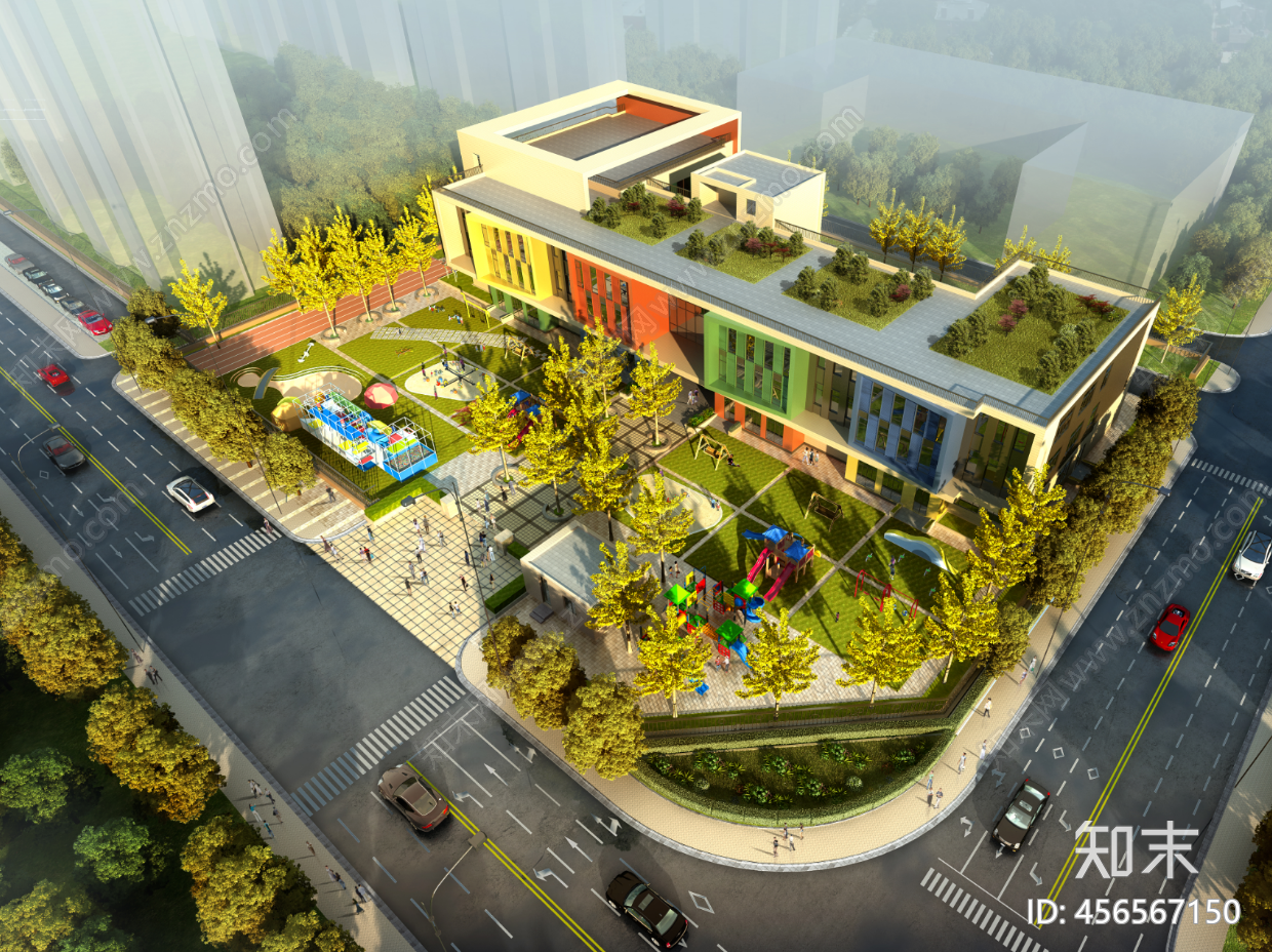 幼儿园学校园施工图施工图下载【ID:456567150】