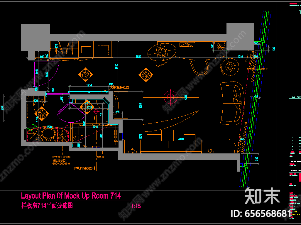 香格里拉酒店标准施工图施工图下载【ID:656568681】