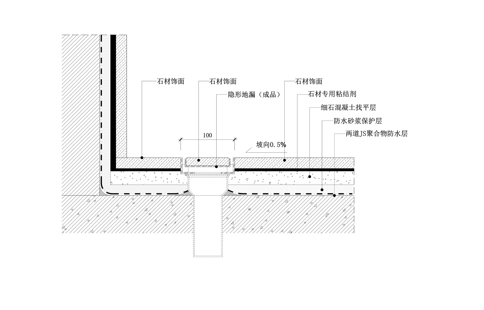 隐形地漏施工图下载【ID:356575070】