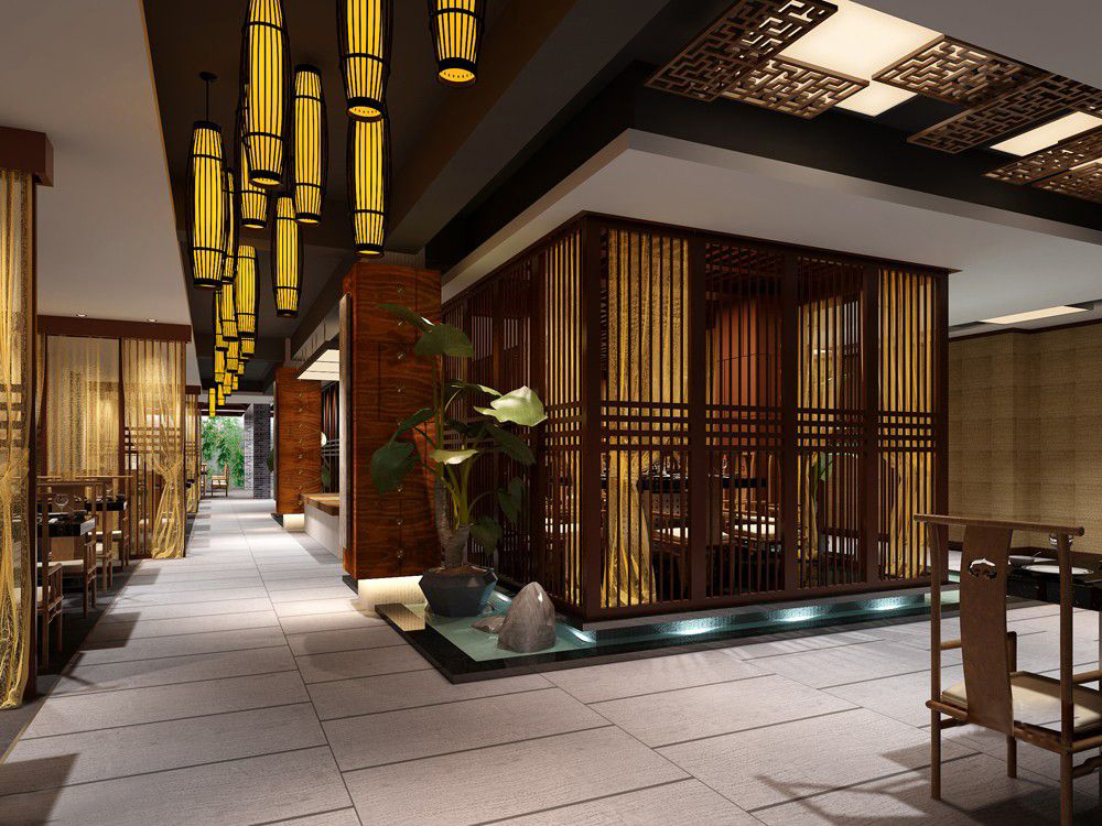 中式餐饮店cad施工图下载【ID:656579762】