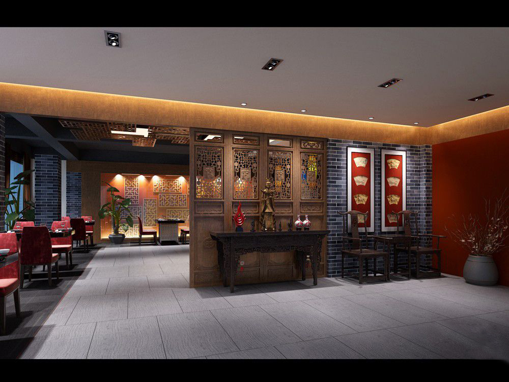 中式餐饮店cad施工图下载【ID:656579762】