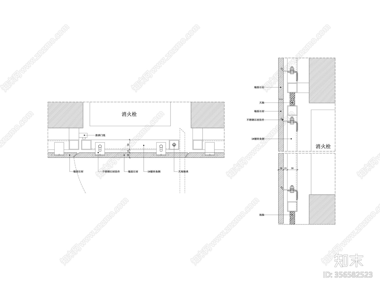 石材暗门cad施工图下载【ID:356582523】