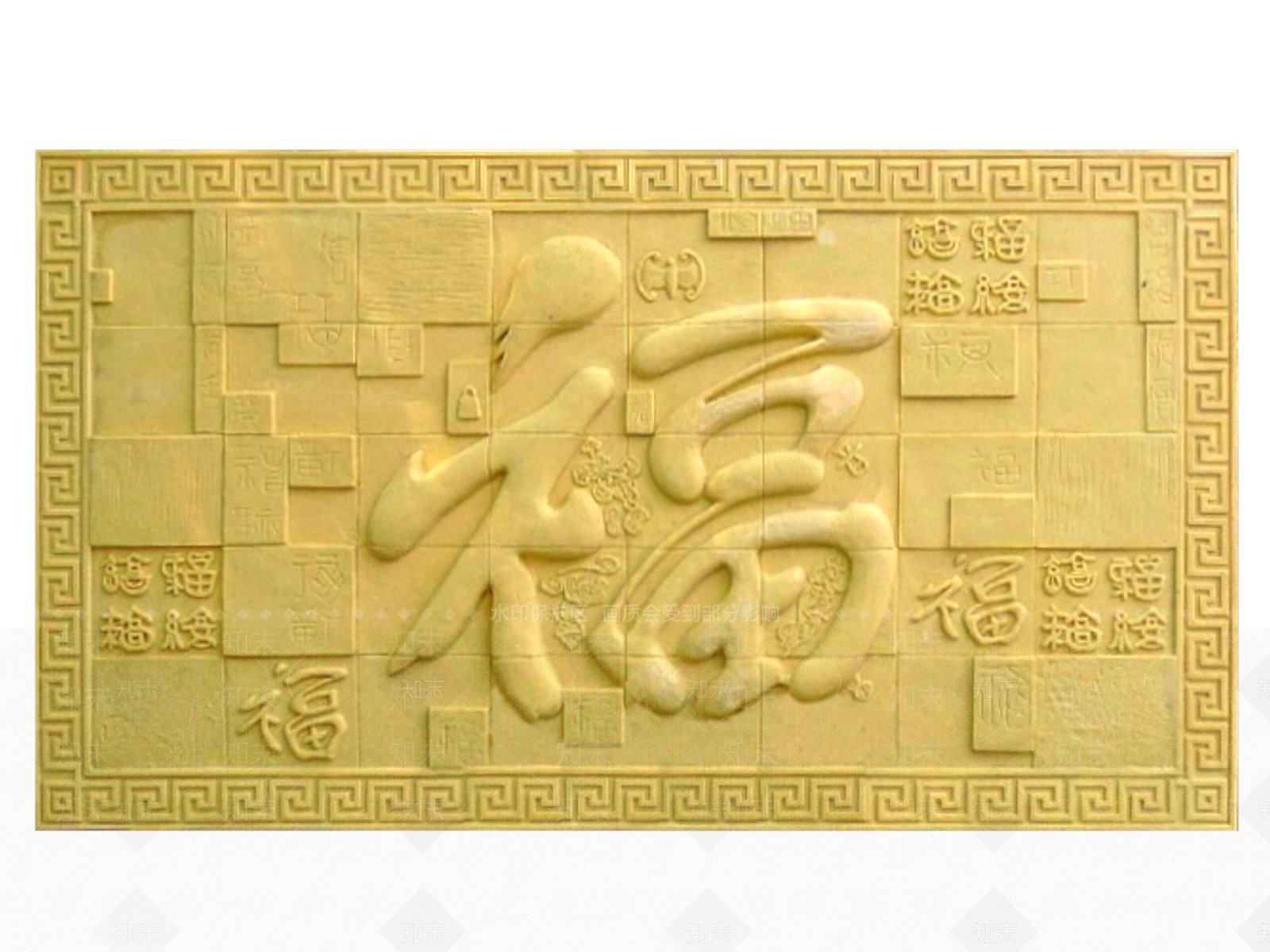 中式风格浮雕SU模型下载【ID:656584679】