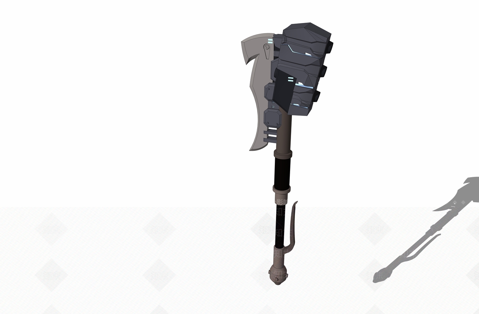 现代风格刀剑SU模型下载【ID:856607805】