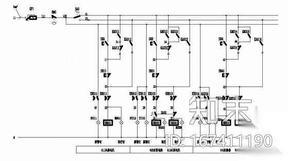 冷却塔全套PLC控制原理图cad施工图下载【ID:167411190】