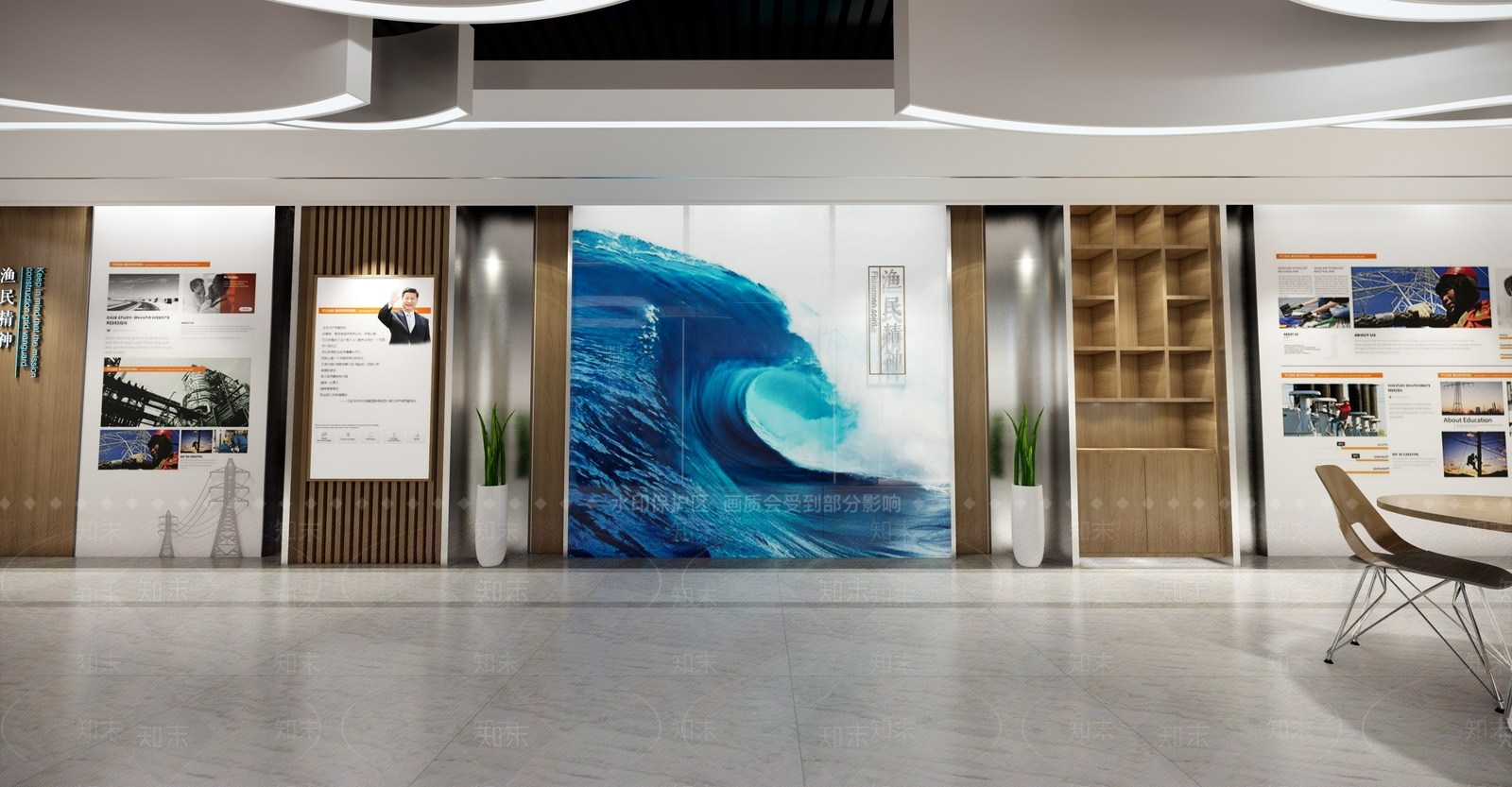 现代新中式展厅SU模型下载【ID:256628931】