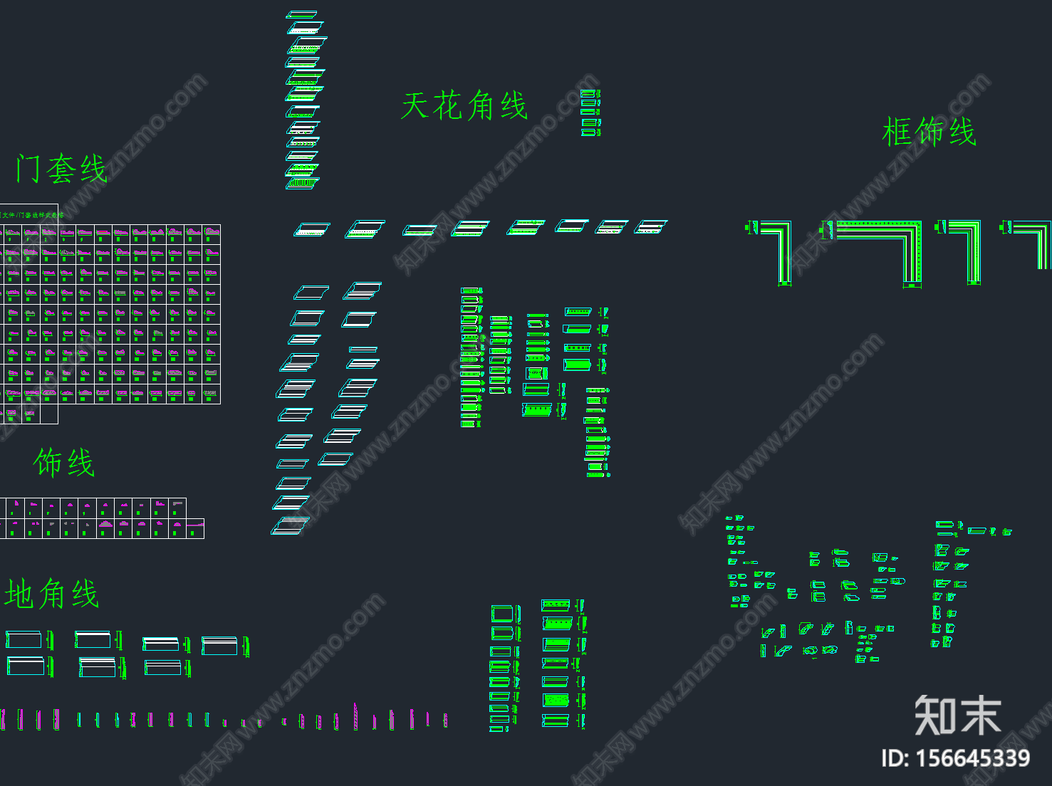 各式线条施工图下载【ID:156645339】