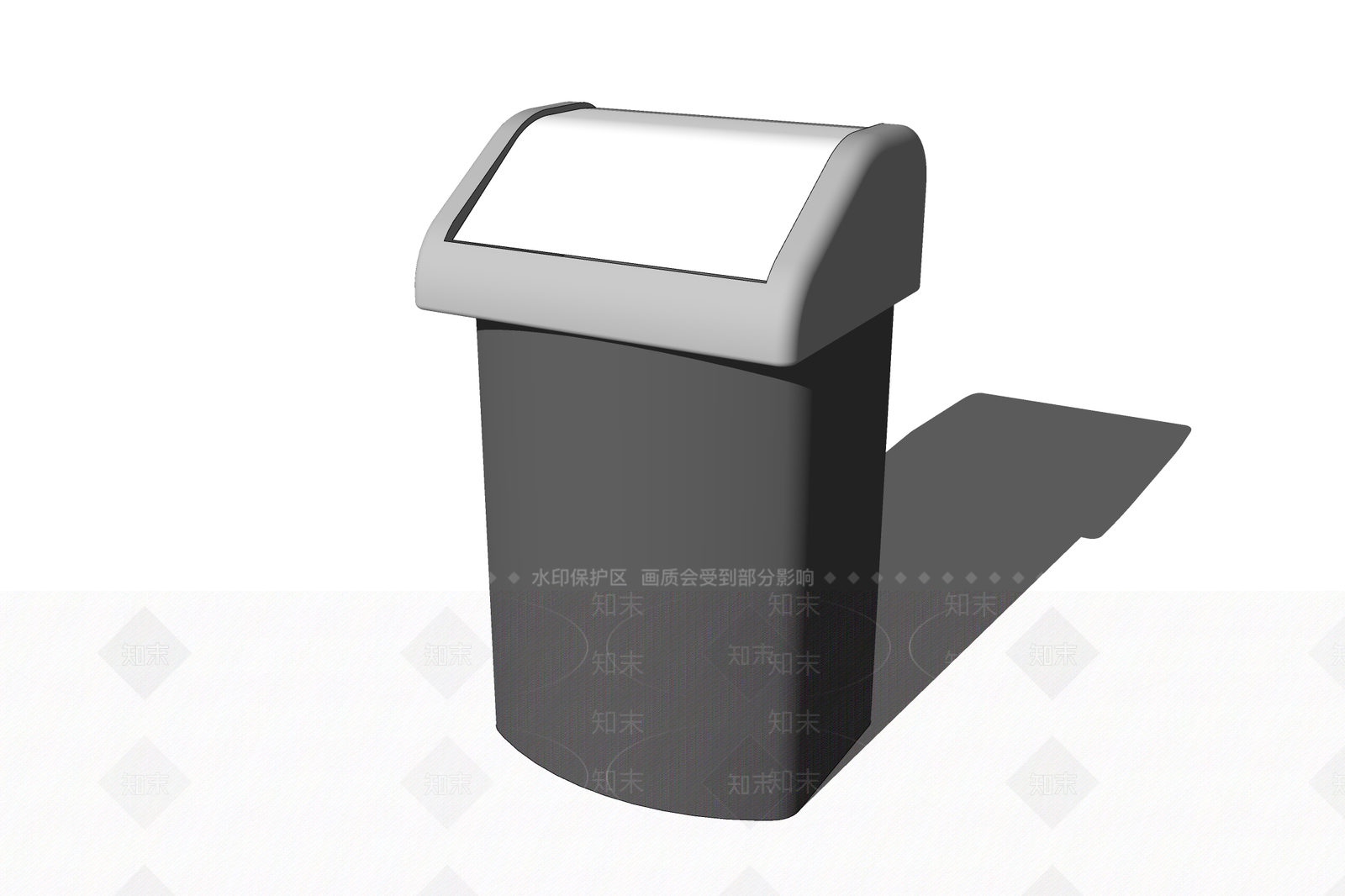 现代风格垃圾桶SU模型下载【ID:356672022】