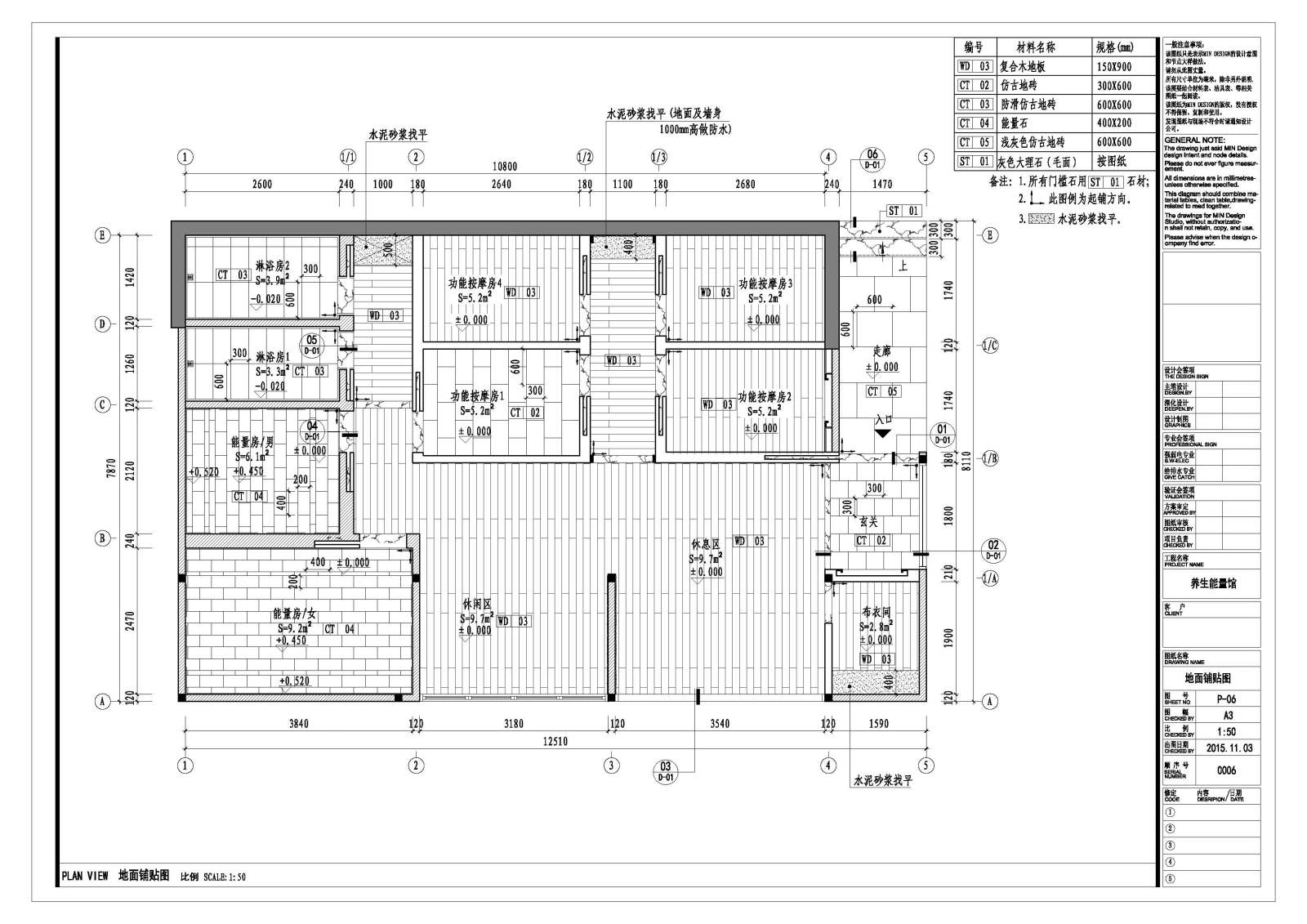 东南亚风格养生能量馆室内施工图cad施工图下载【ID:756692579】