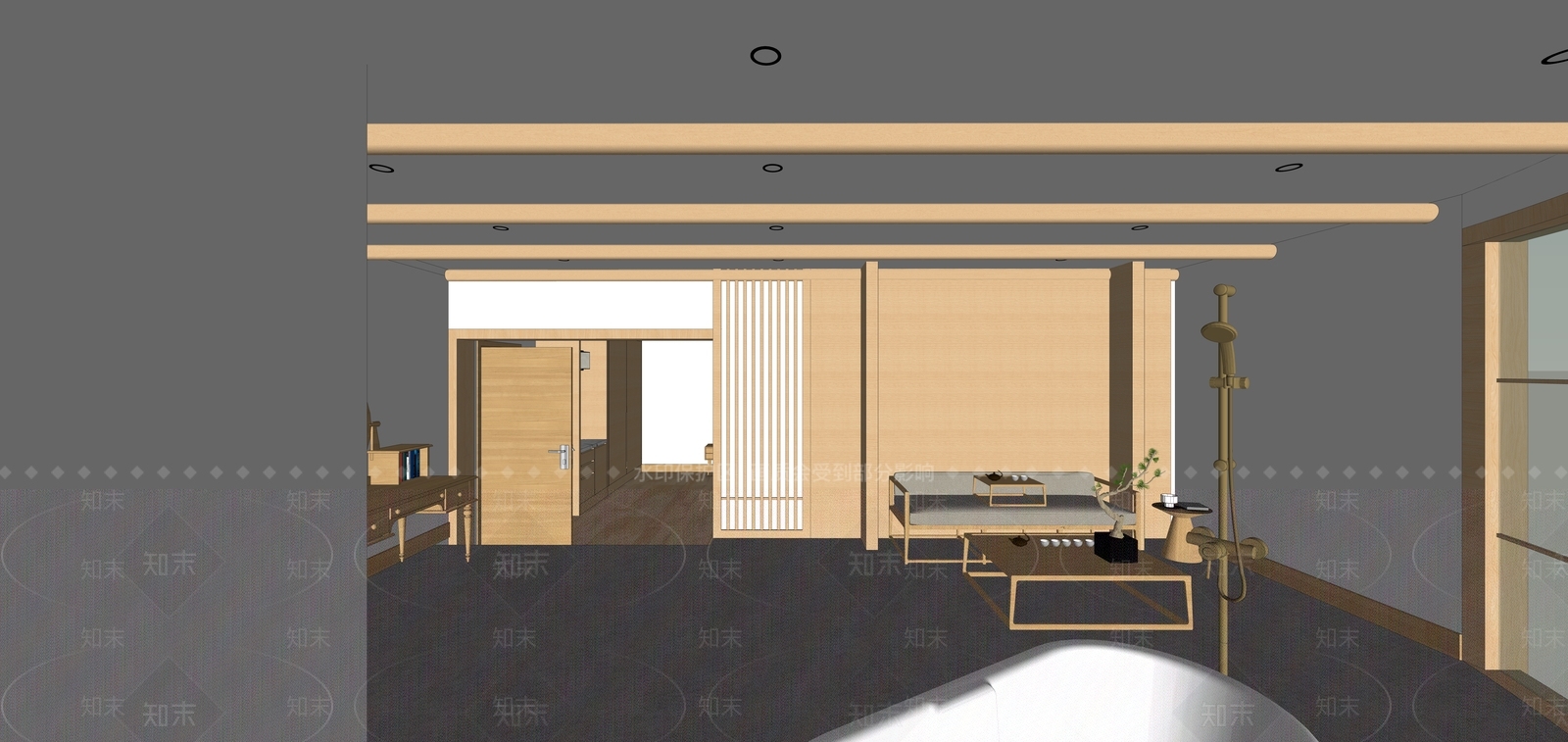日式风格全日餐厅SU模型下载【ID:856723950】