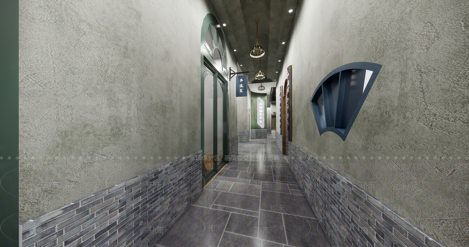中式风格其他展厅SU模型下载【ID:256738943】