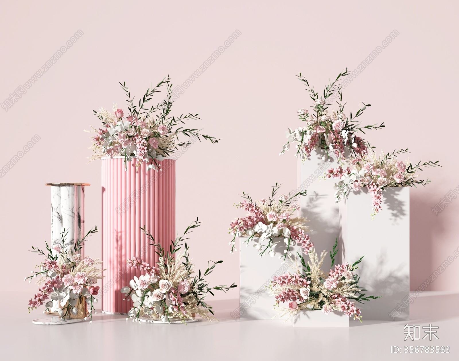 现代花干花插花婚庆婚礼花艺花卉花草花瓶花艺组合美陈3d模型 Id 知末3d模型网 现代花干花插花婚庆婚礼花艺花卉花草花瓶花艺组合美陈3d模型 Id 知末3d模型网