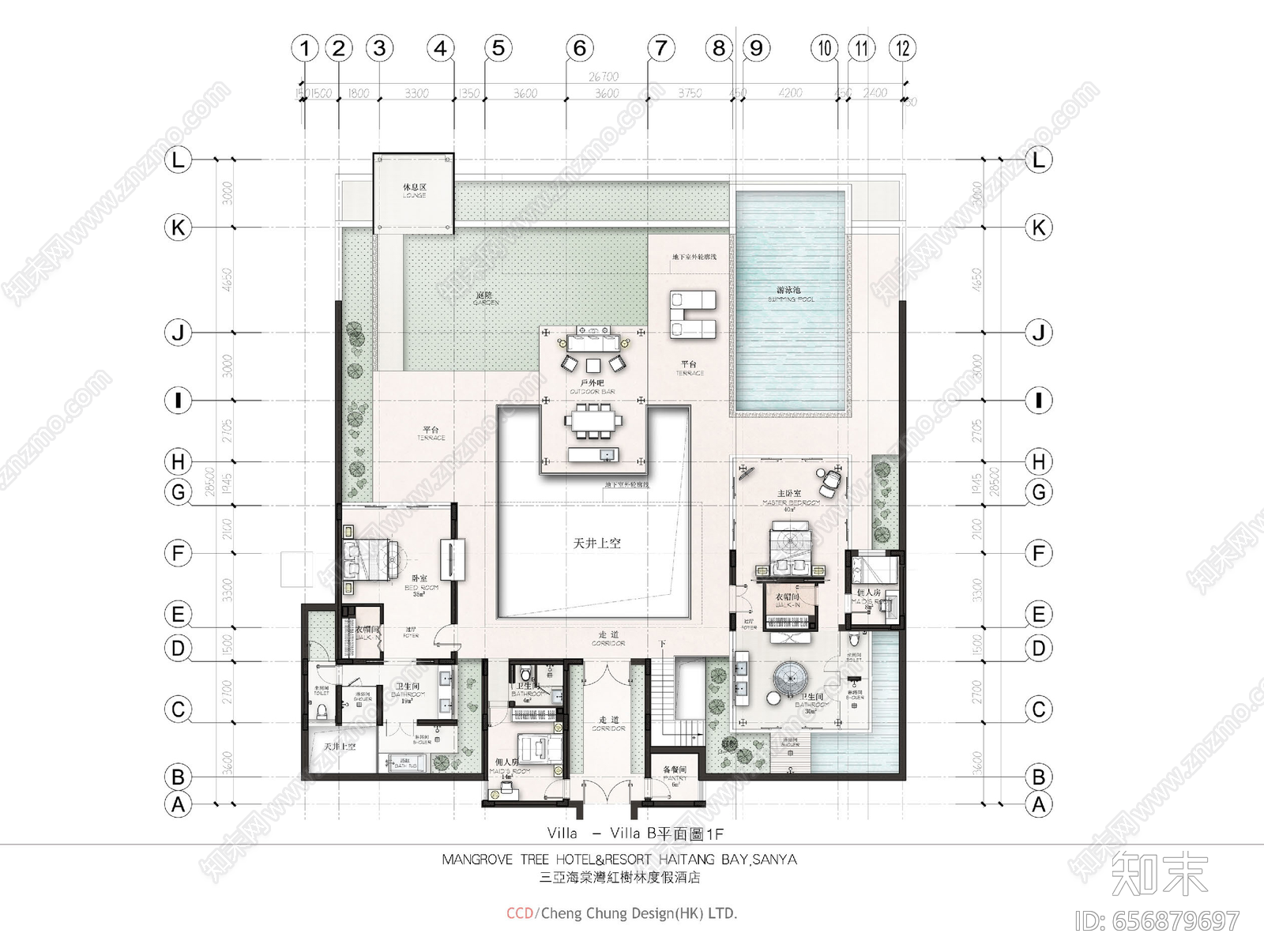 三亚海棠湾红树林度假酒店别墅方案丨效果图施工图下载【ID:656879697】