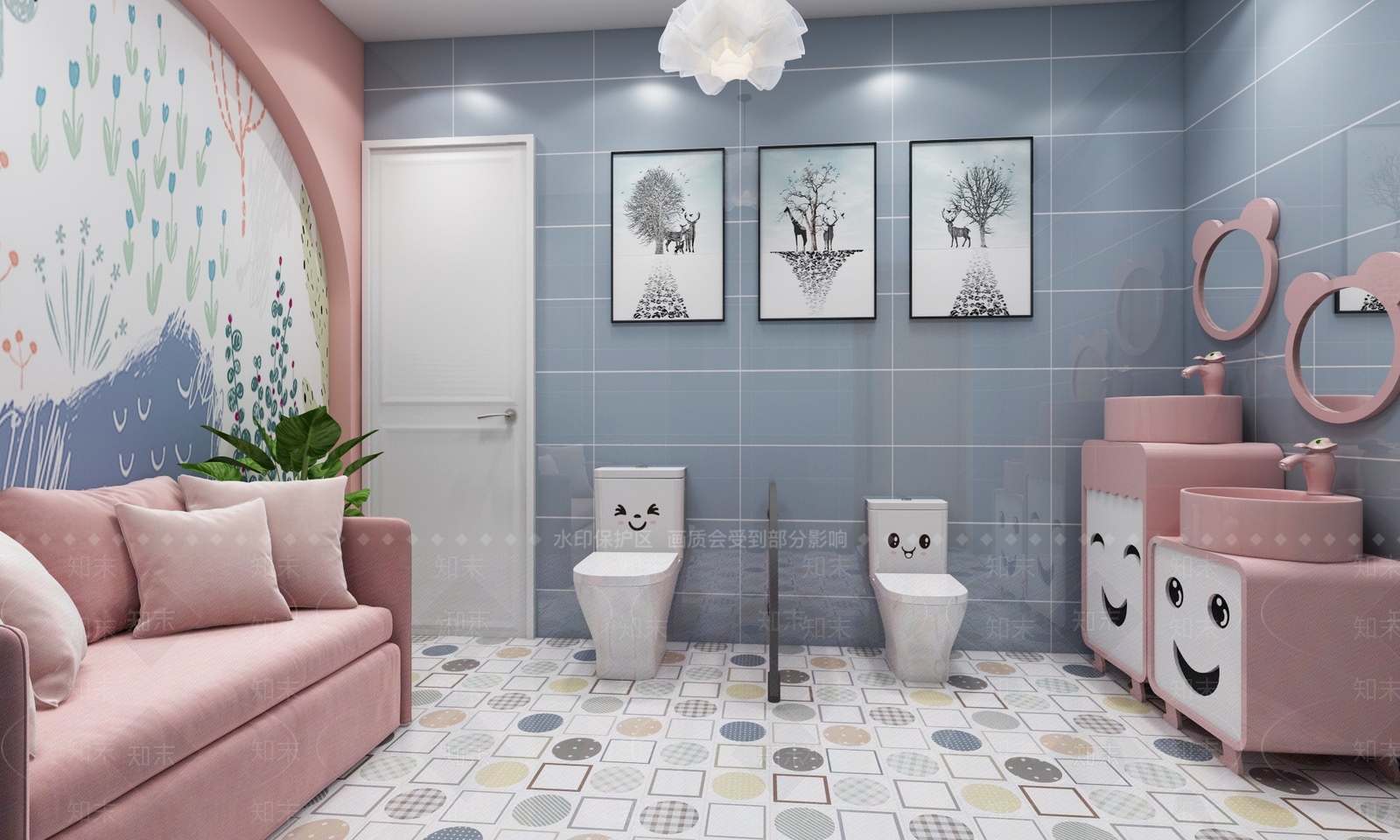 现代母婴室3D模型下载【ID:256888285】