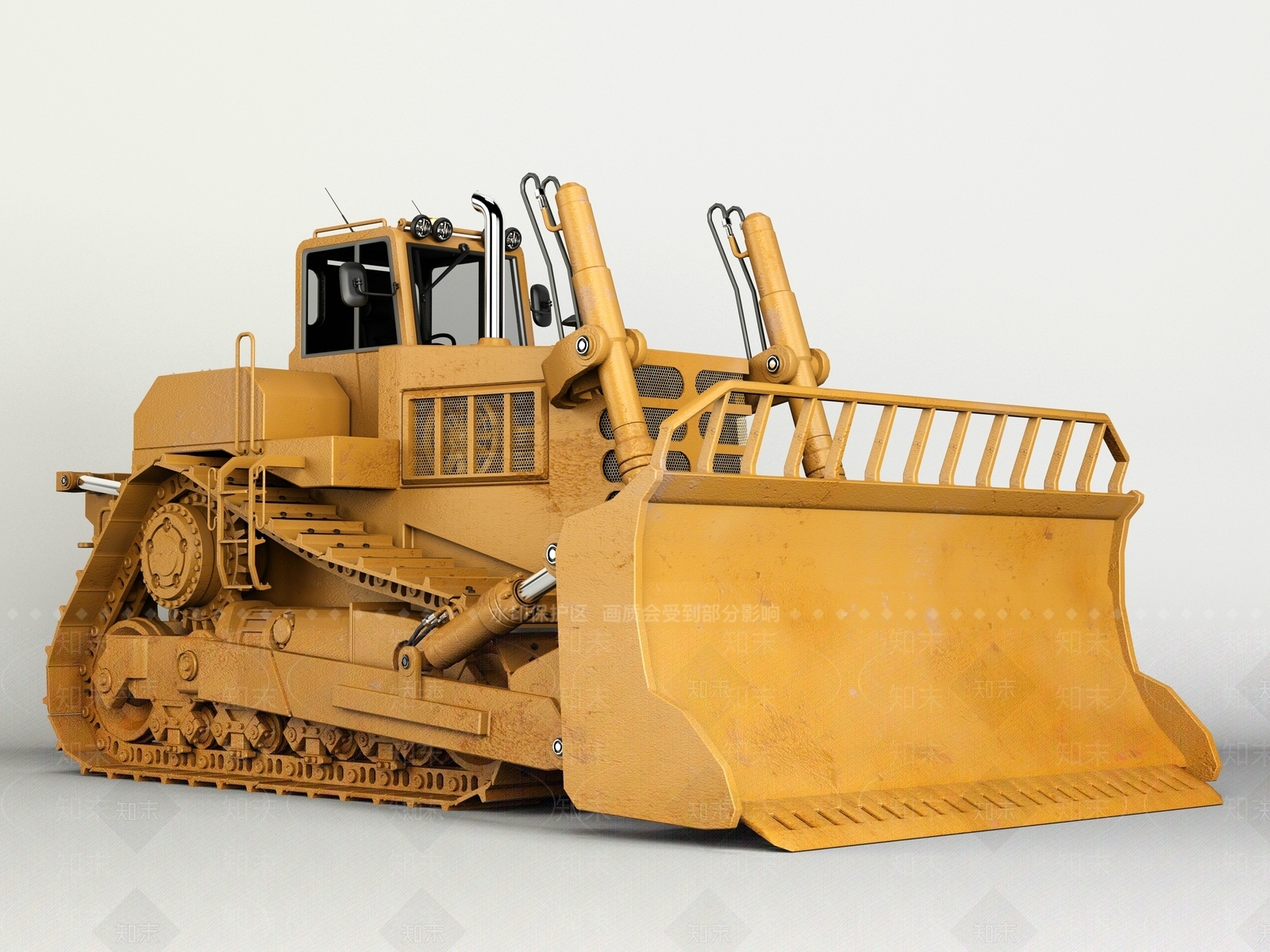 现代推土机3D模型下载【ID:956912249】