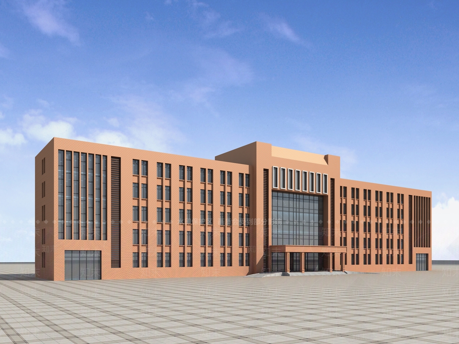 现代办公楼3D模型下载【ID:456915574】