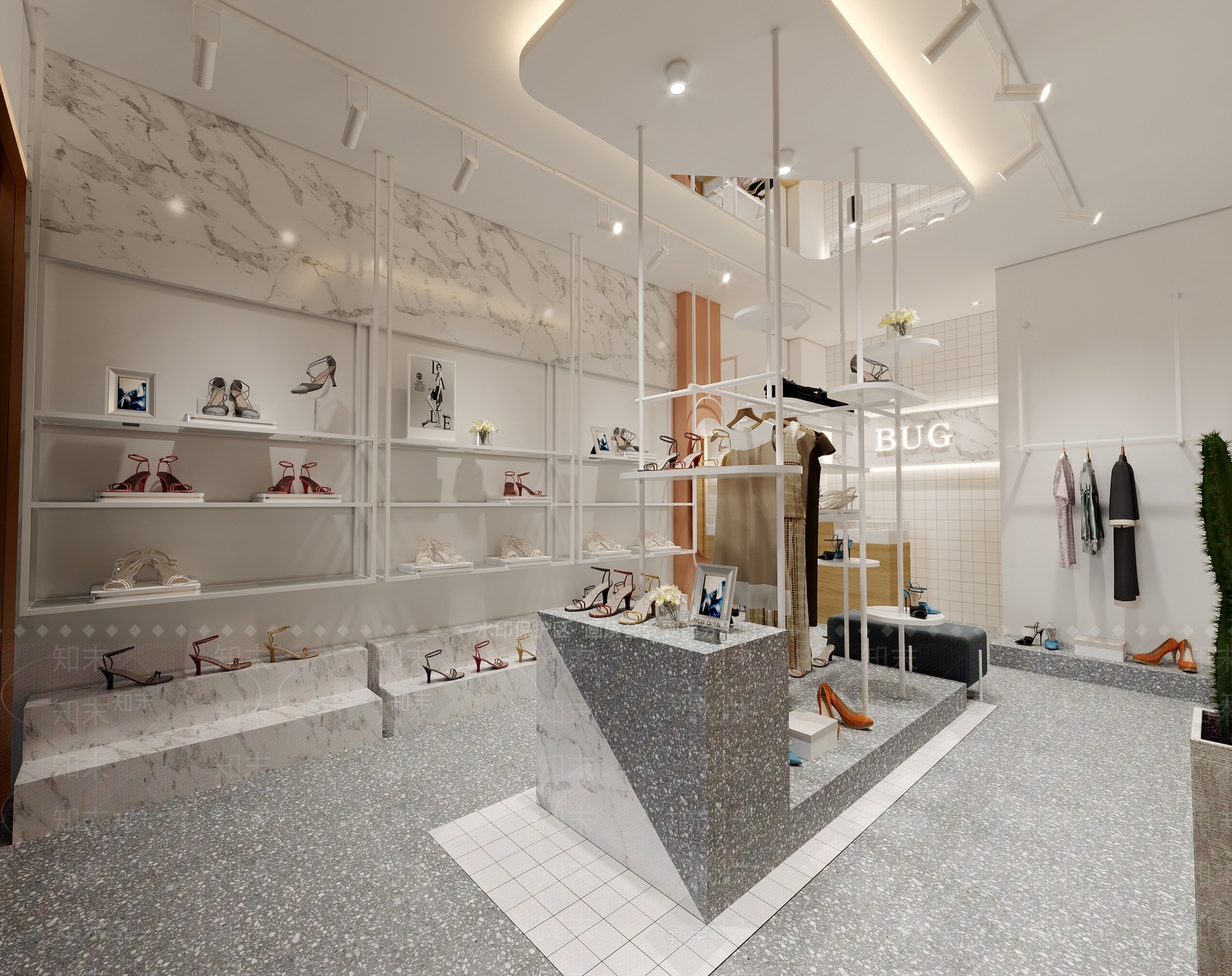 现代女鞋店3D模型下载【ID:756917732】