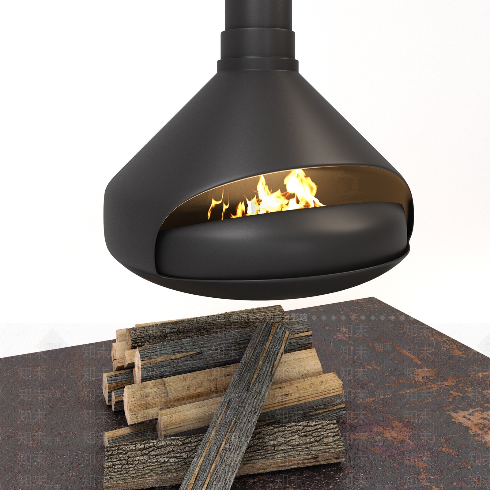 现代壁炉3D模型下载【ID:656940589】