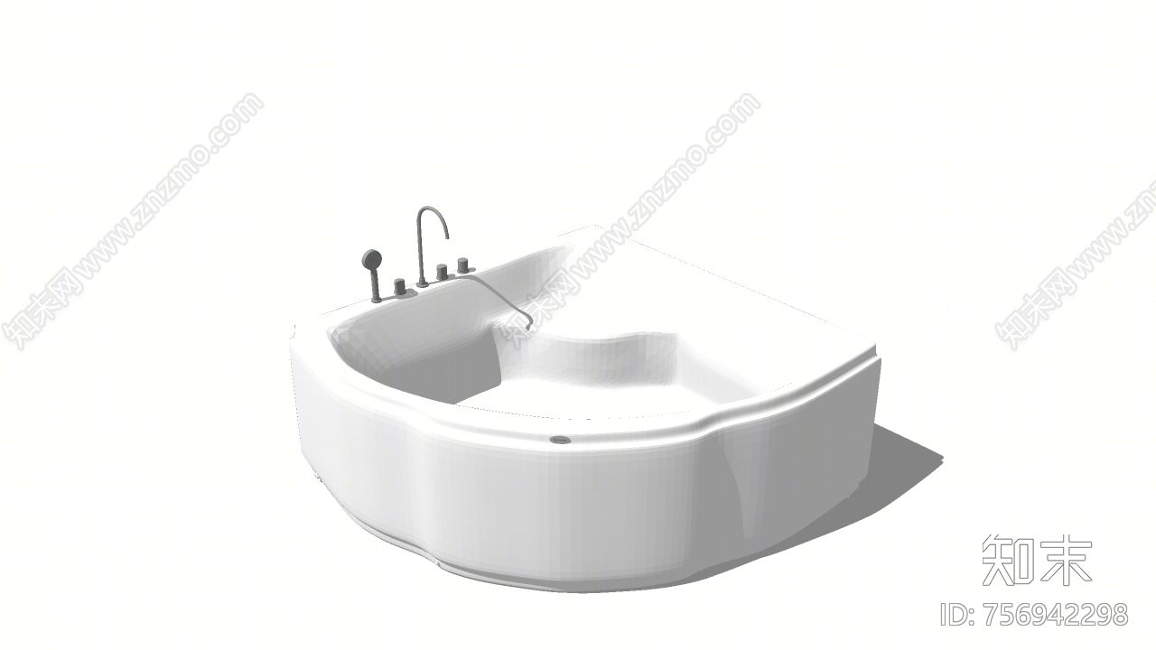 现代风格洗面盆SU模型下载【ID:756942298】