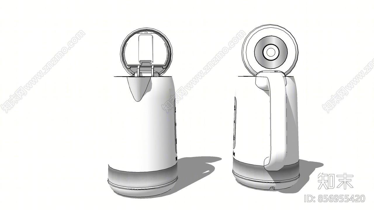 新中式风格热水壶SU模型下载【ID:856955420】