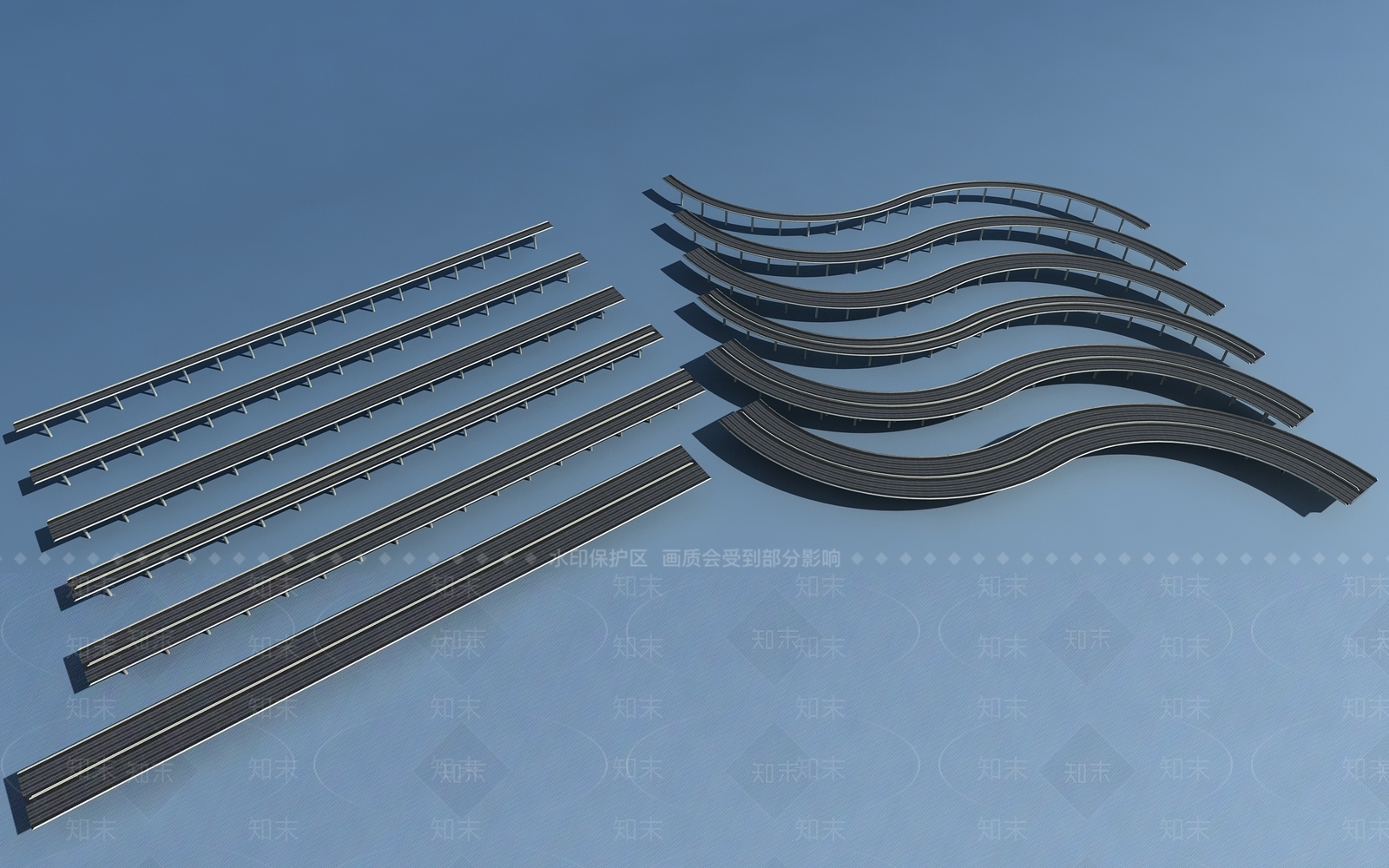 现代桥3D模型下载【ID:657029297】