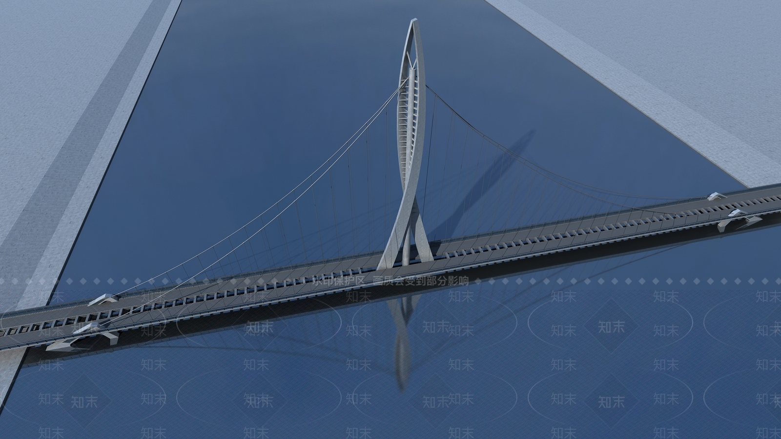 现代桥3D模型下载【ID:657030297】