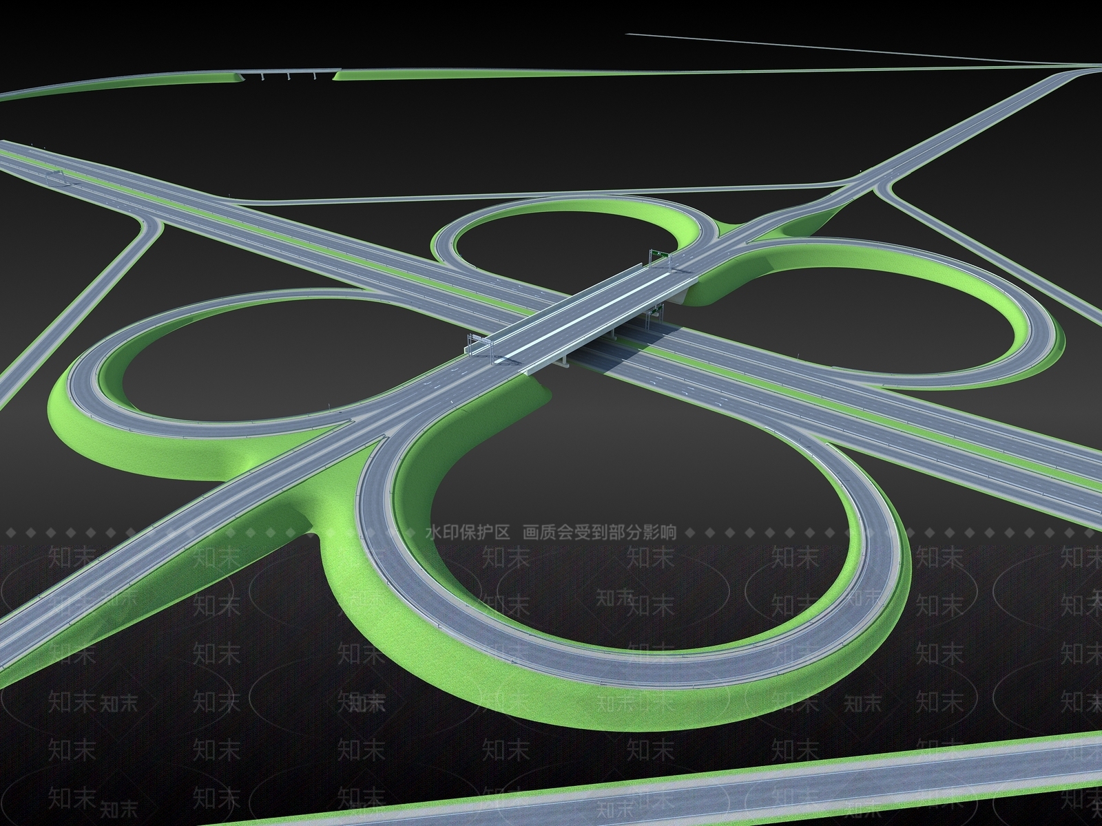 现代桥3D模型下载【ID:657031336】