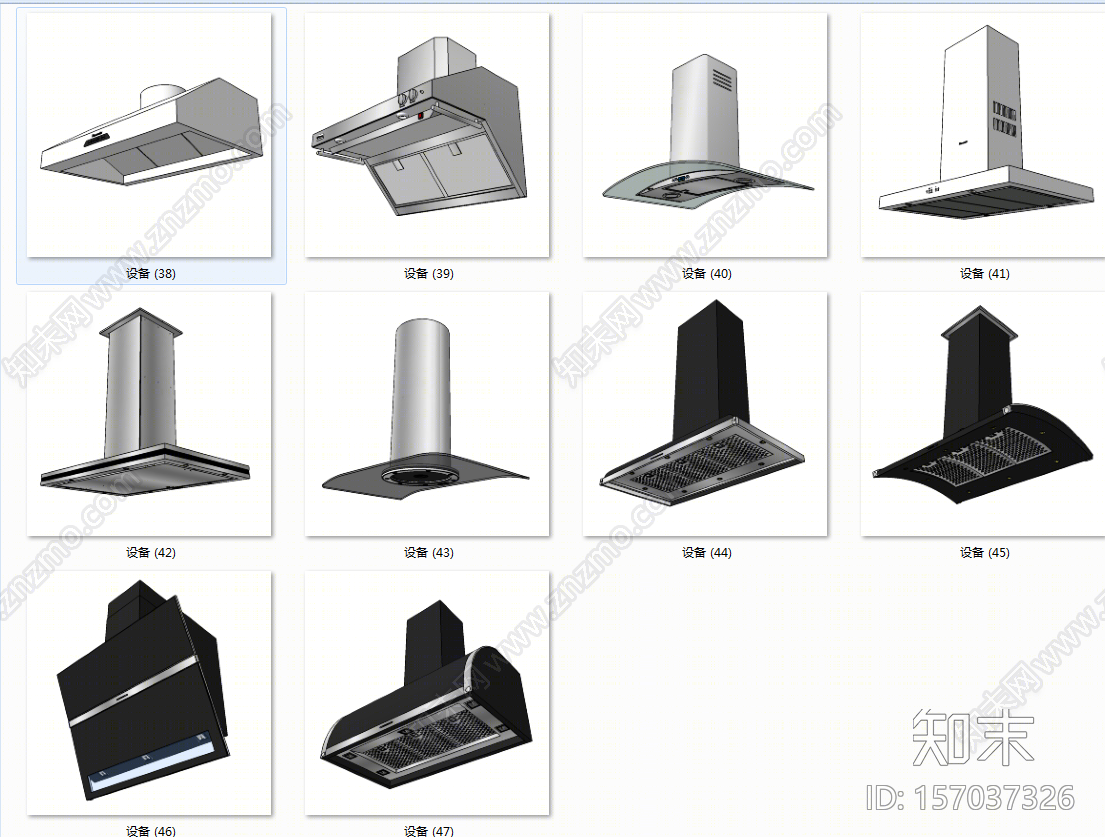 现代风格厨房用品组合SU模型下载【ID:157037326】