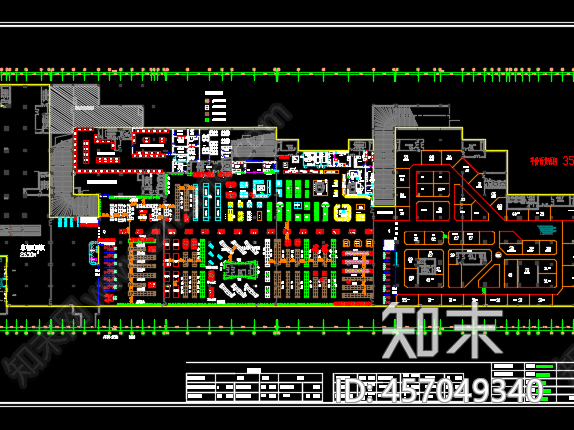 中式大型超市平面图施工图下载【ID:457049340】