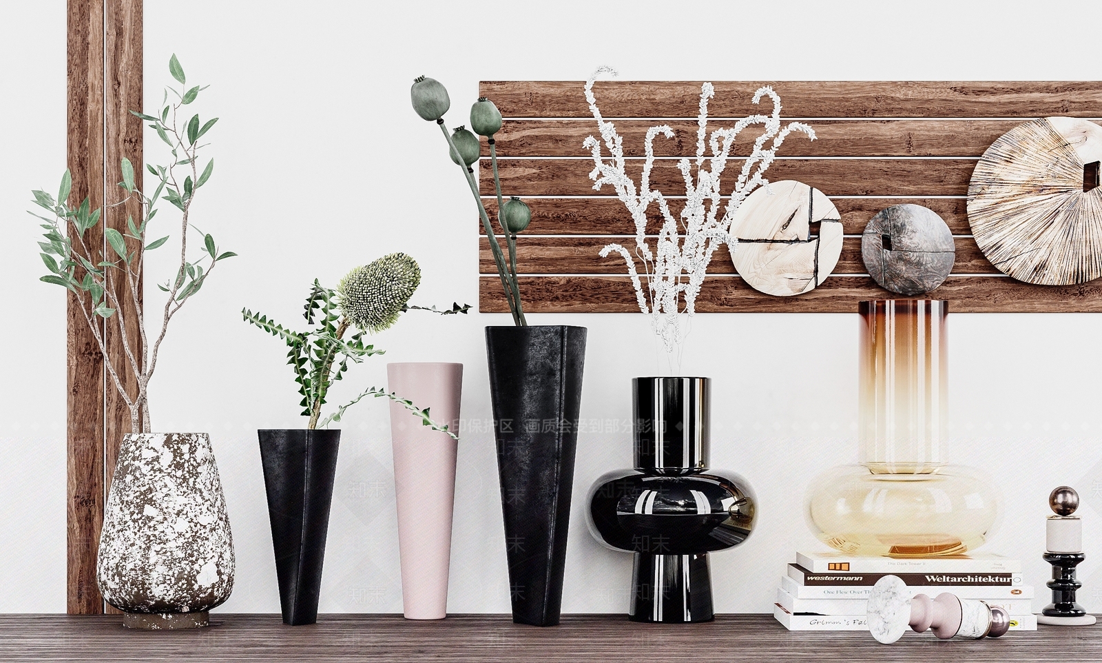 中式花瓶摆件3D模型下载【ID:657138511】