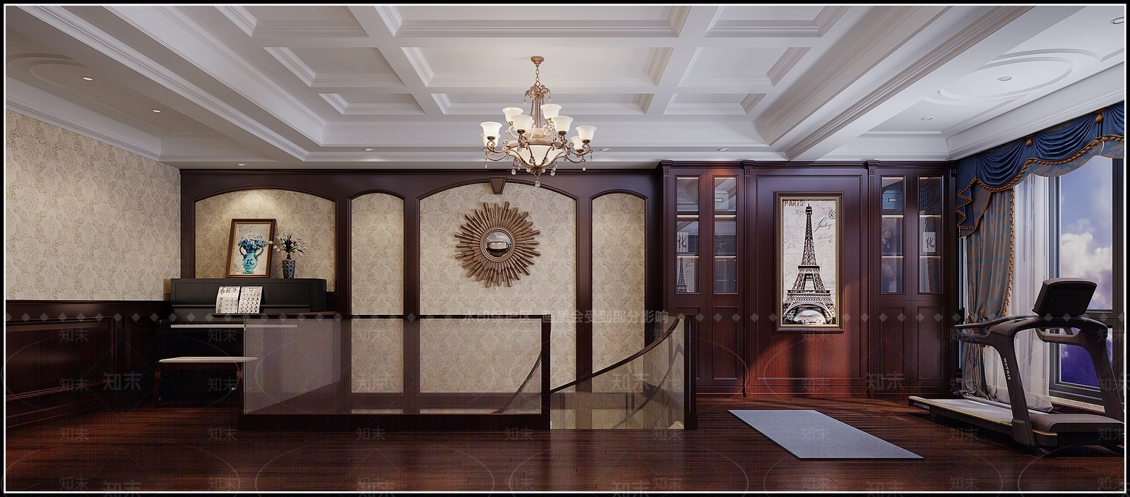 美式休闲区3D模型下载【ID:657181487】