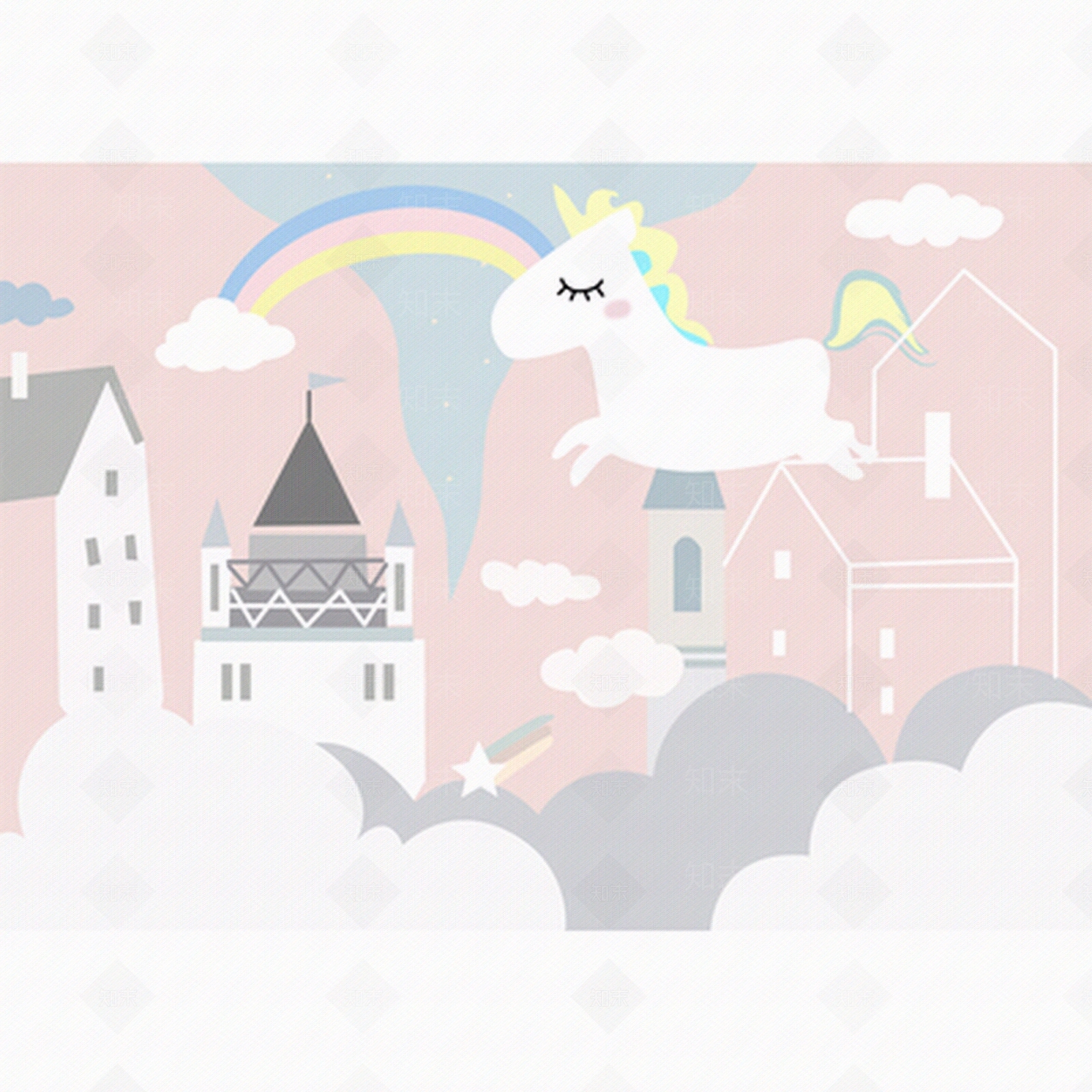 卡通儿童壁画贴图下载【ID:157183345】