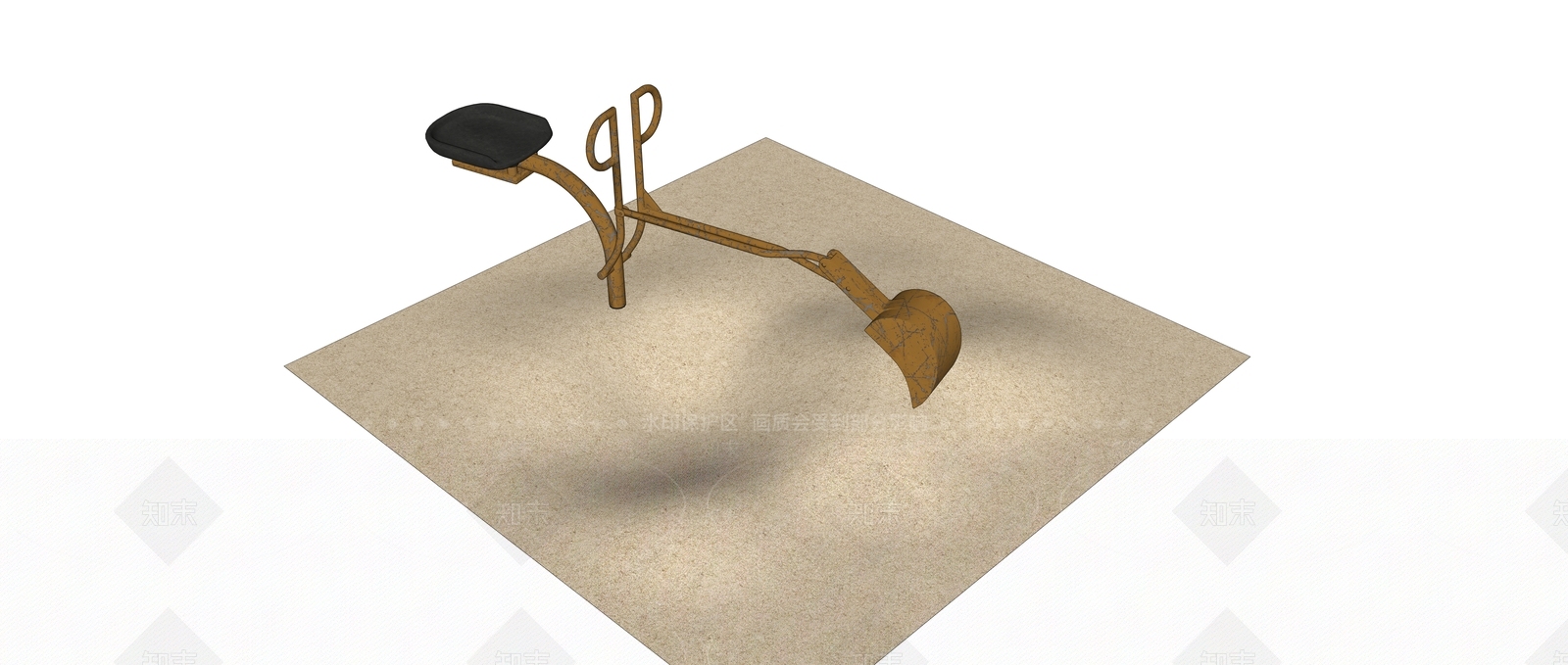 现代风格沙池SU模型下载【ID:757205914】