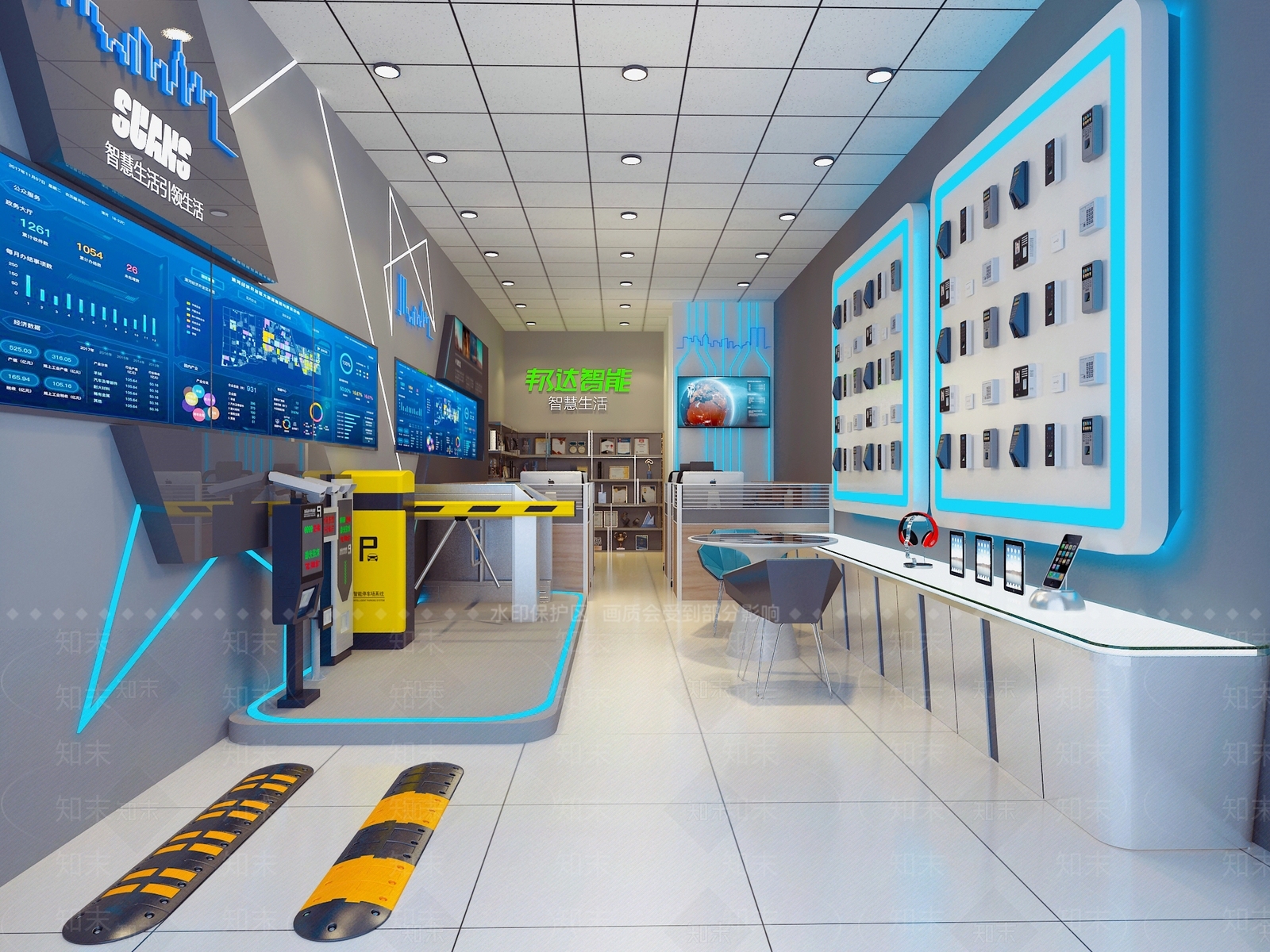 现代指纹锁店3D模型下载【ID:657225280】