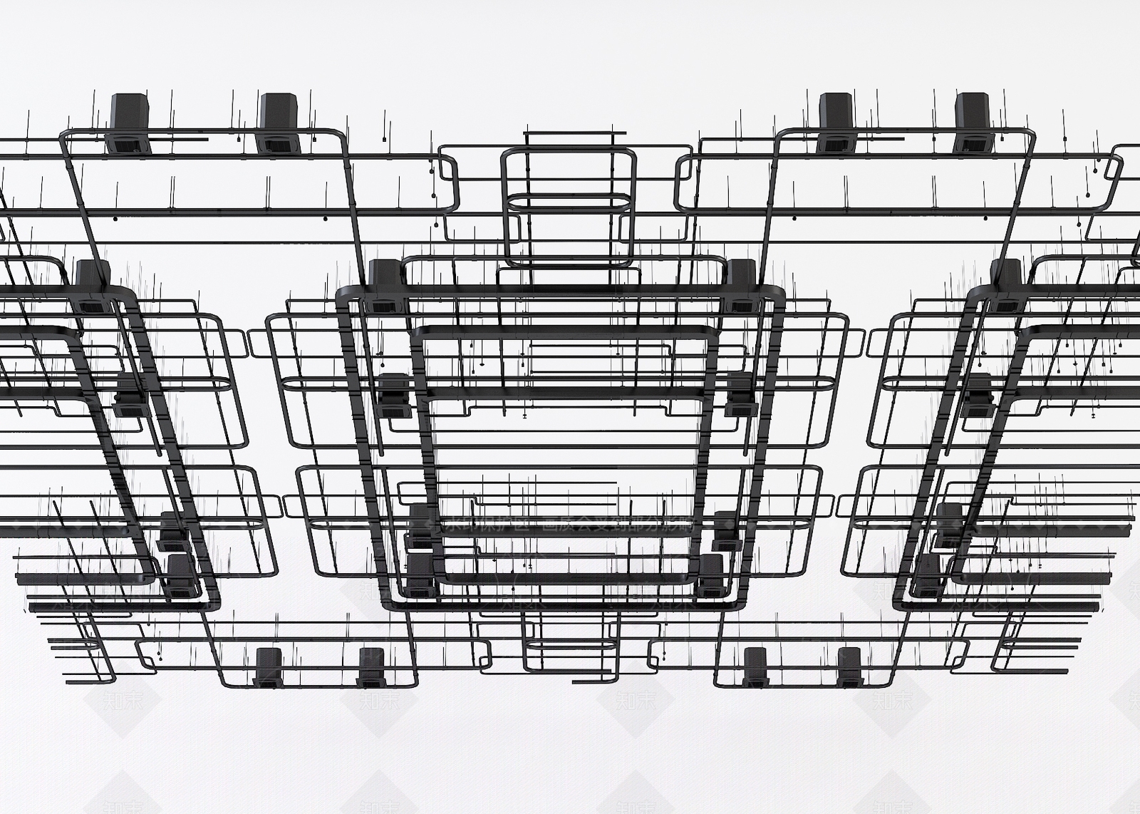 工业风空调管道3D模型下载【ID:957251463】
