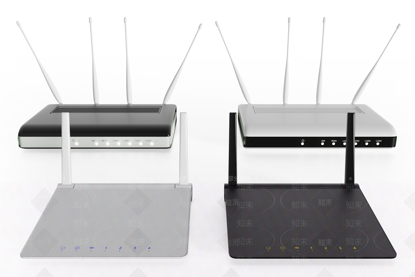 现代家用路由器3D模型下载【ID:157277868】