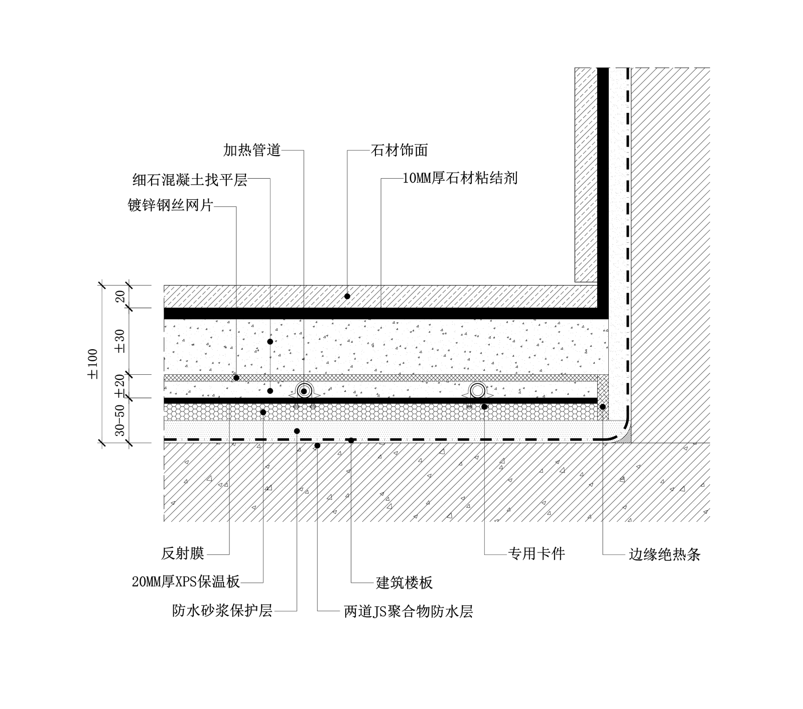 现代地暖地坪节点图施工图下载【ID:357279001】