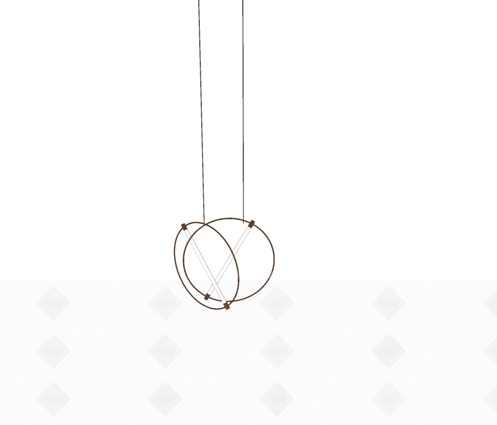现代风格魔豆吊灯SU模型下载【ID:557302521】