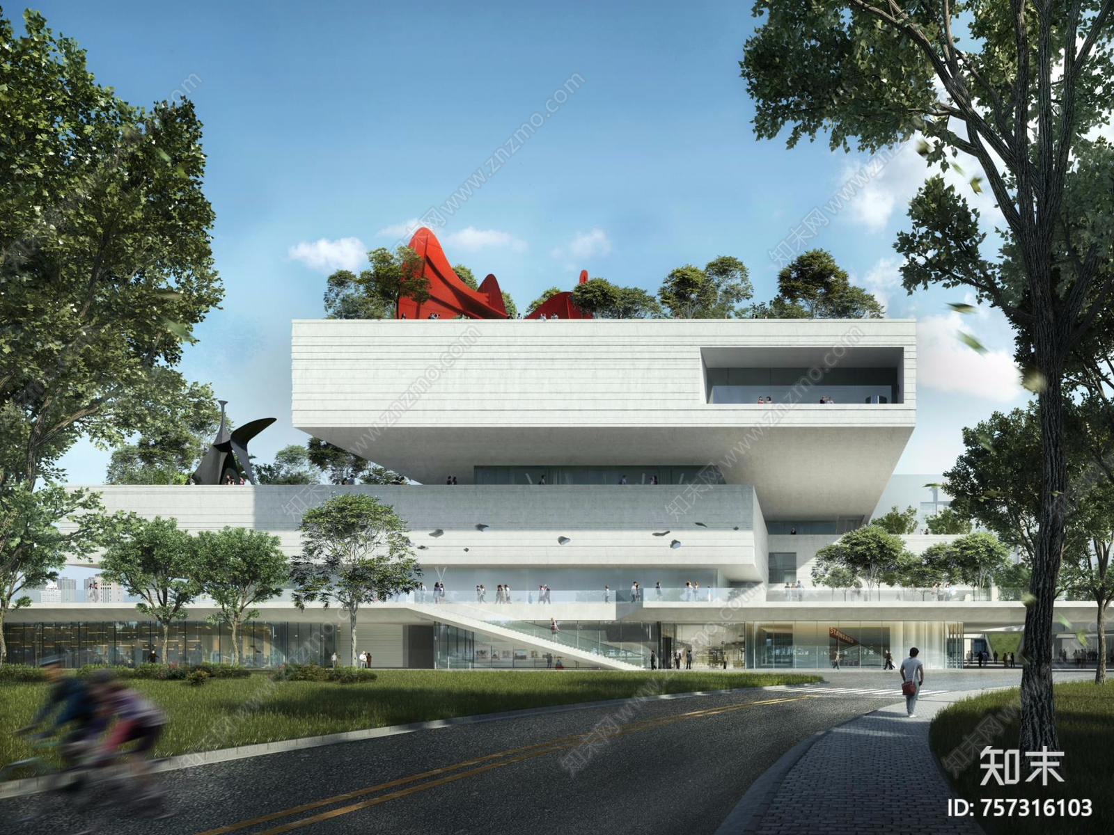 上海浦东美术馆丨建筑图CAD施工图下载【ID:757316103】