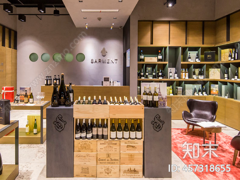 葡萄酒上海店cad施工图下载【ID:457318655】