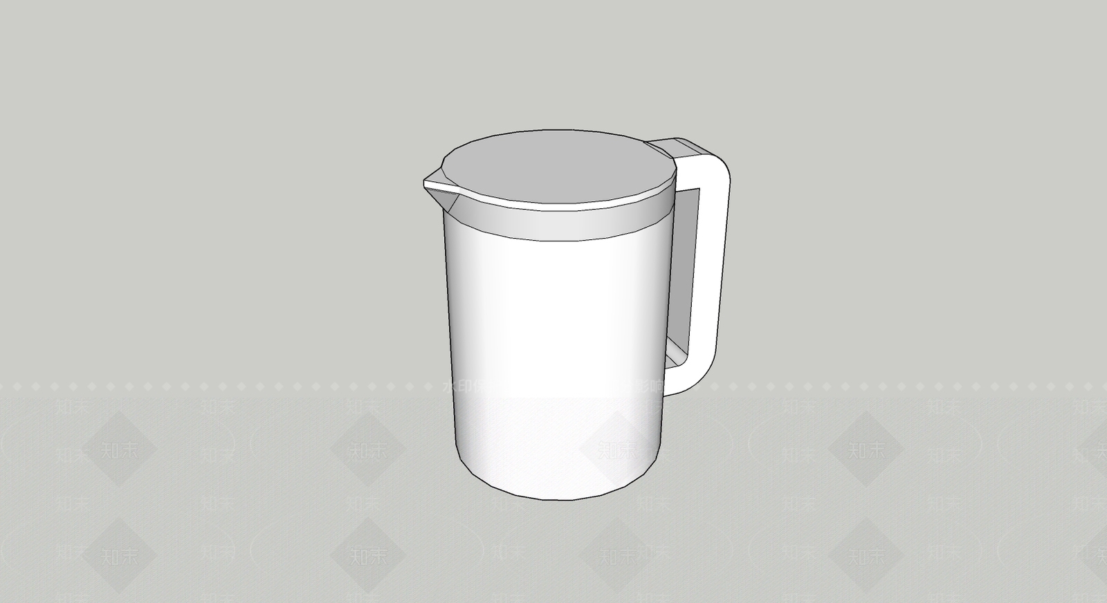 现代电水壶SU模型下载【ID:357328488】