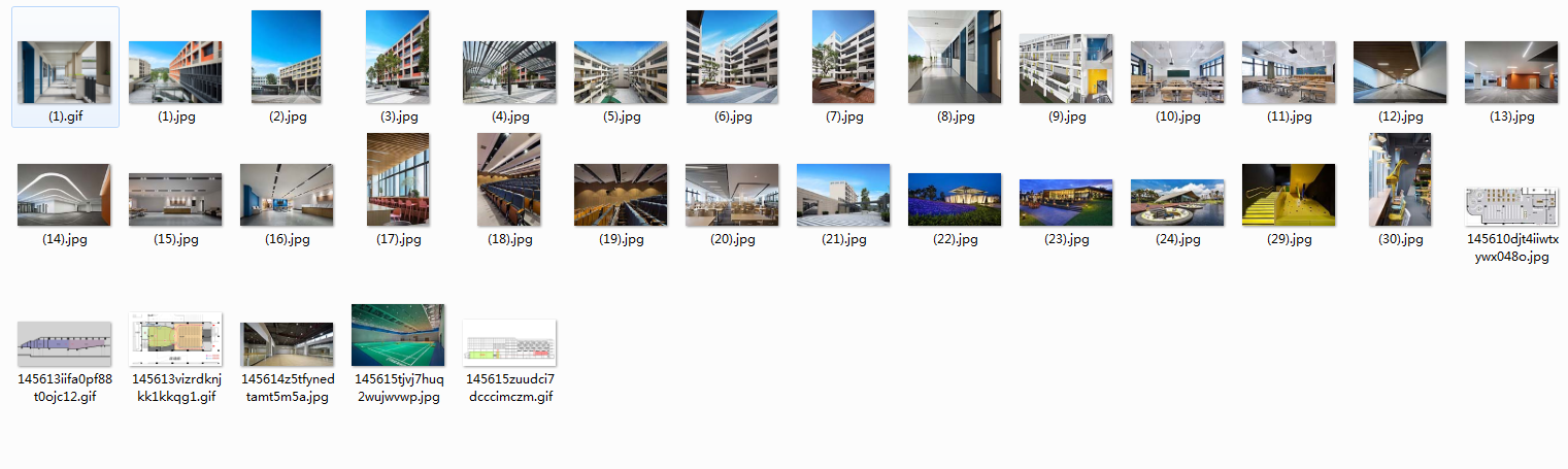 GND作品深圳南山留仙学校设计cad施工图下载【ID:757395666】