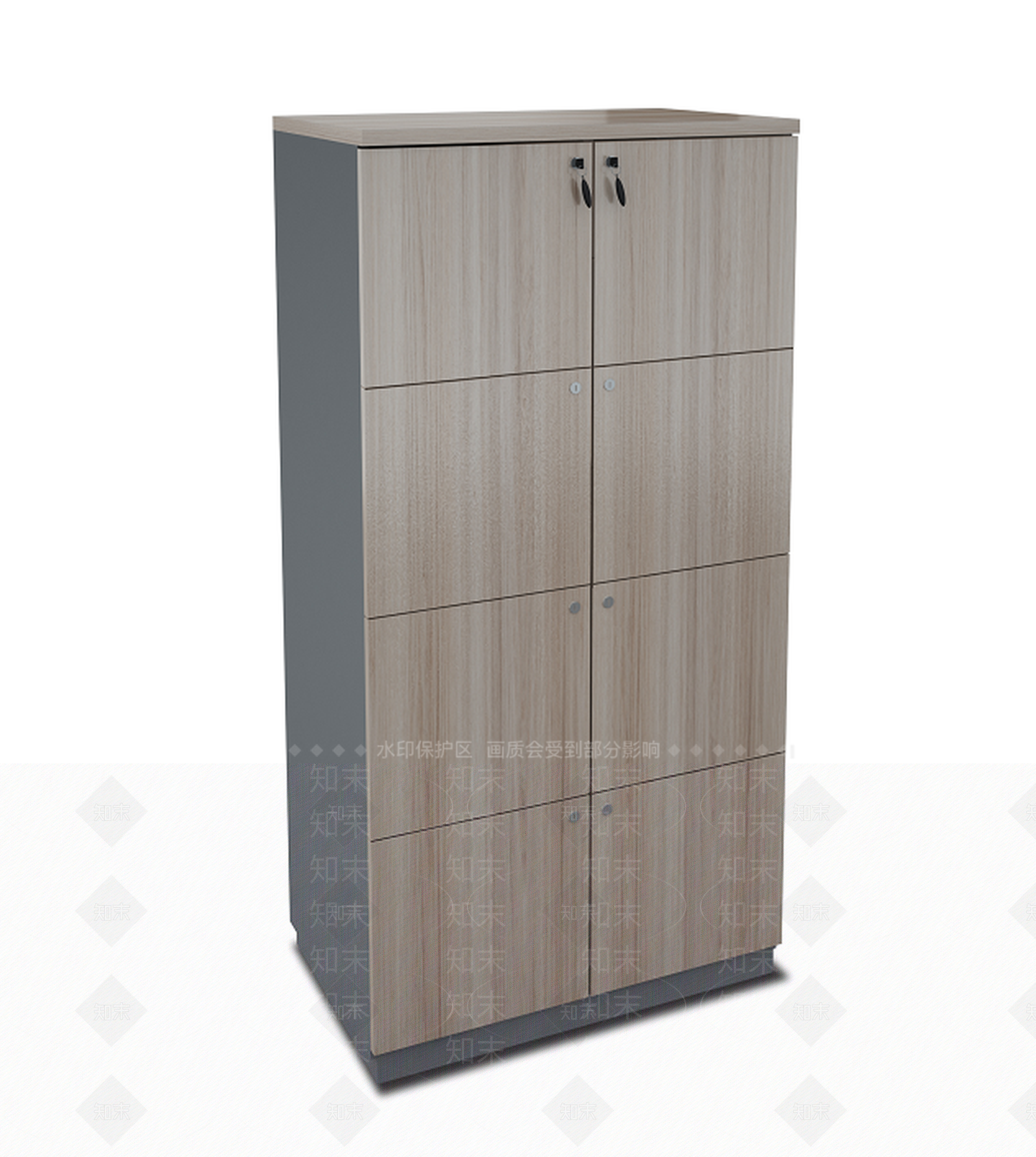 现代风格档案柜SU模型下载【ID:257398619】